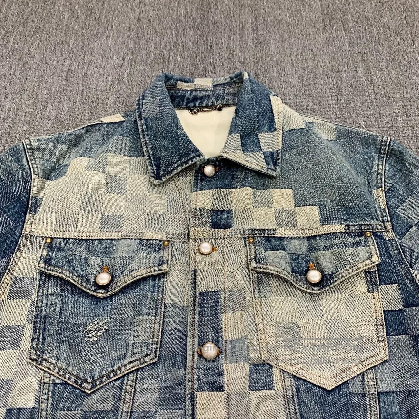 Louis Vuitton Louis Vuitton Blue Mosaic Denim Jacket. Size US M / EU 48-50 / 2 - 7 Thumbnail