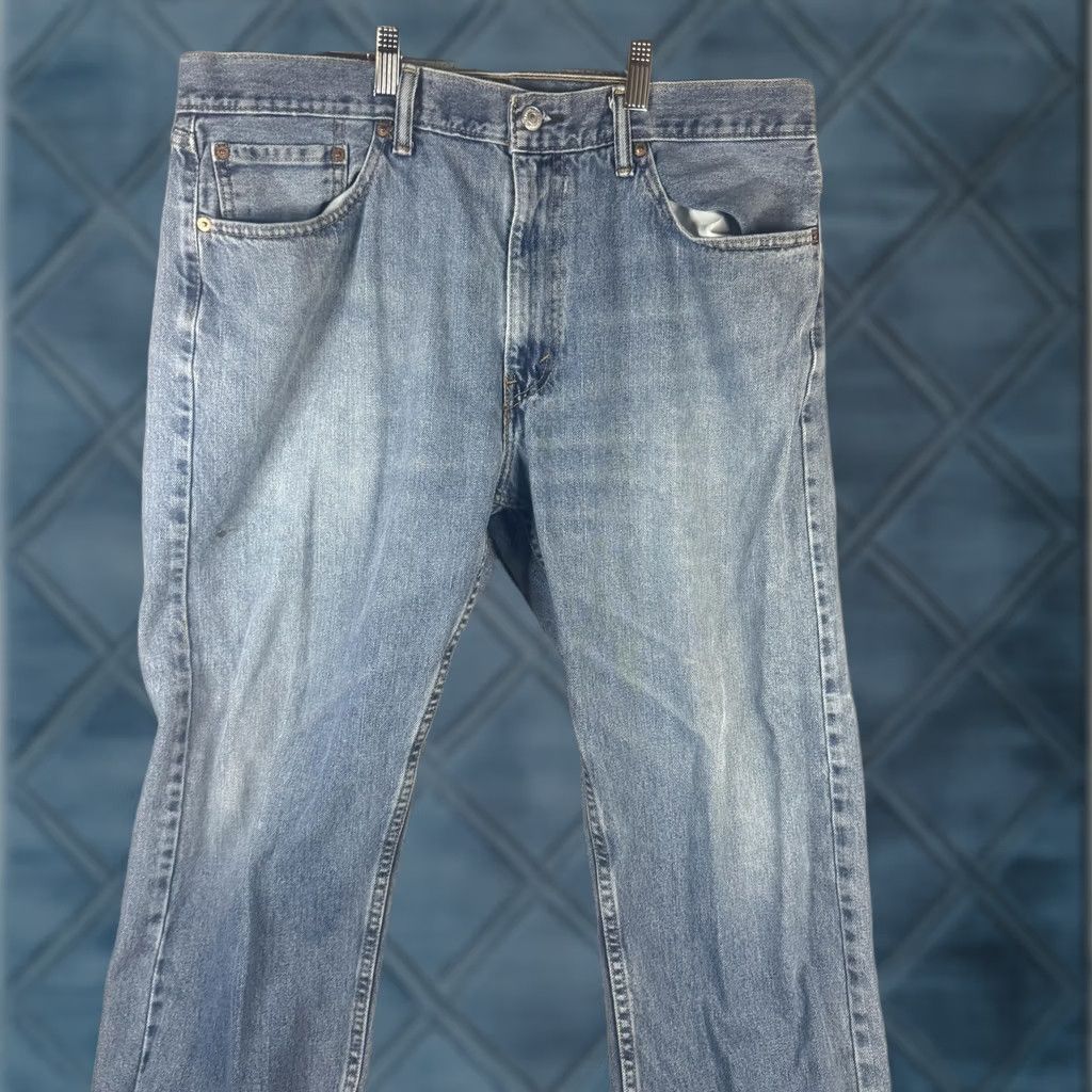 Levi's Levi's 505 Jeans Mens 38x29 Light Wash Denim Straight Regular Fit Casual Denim Pants blue straight leg 505 Mens Size US 38 / EU 54 - 1 Thumbnail