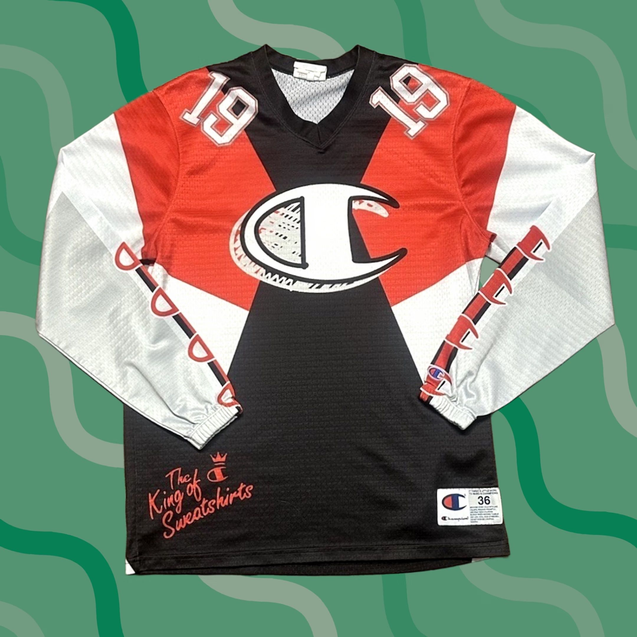 Champion Champion Sweatshirts Hockey Jersey Logo Red/Black Small Men Size US S / EU 44-46 / 1 - 1 Thumbnail