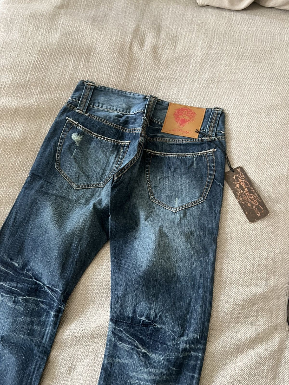 Ed Hardy Vintage Ed Hardy Tiger Denim Jeans Y2K by Christian Audigier Size US 34 / EU 50 - 18 Thumbnail