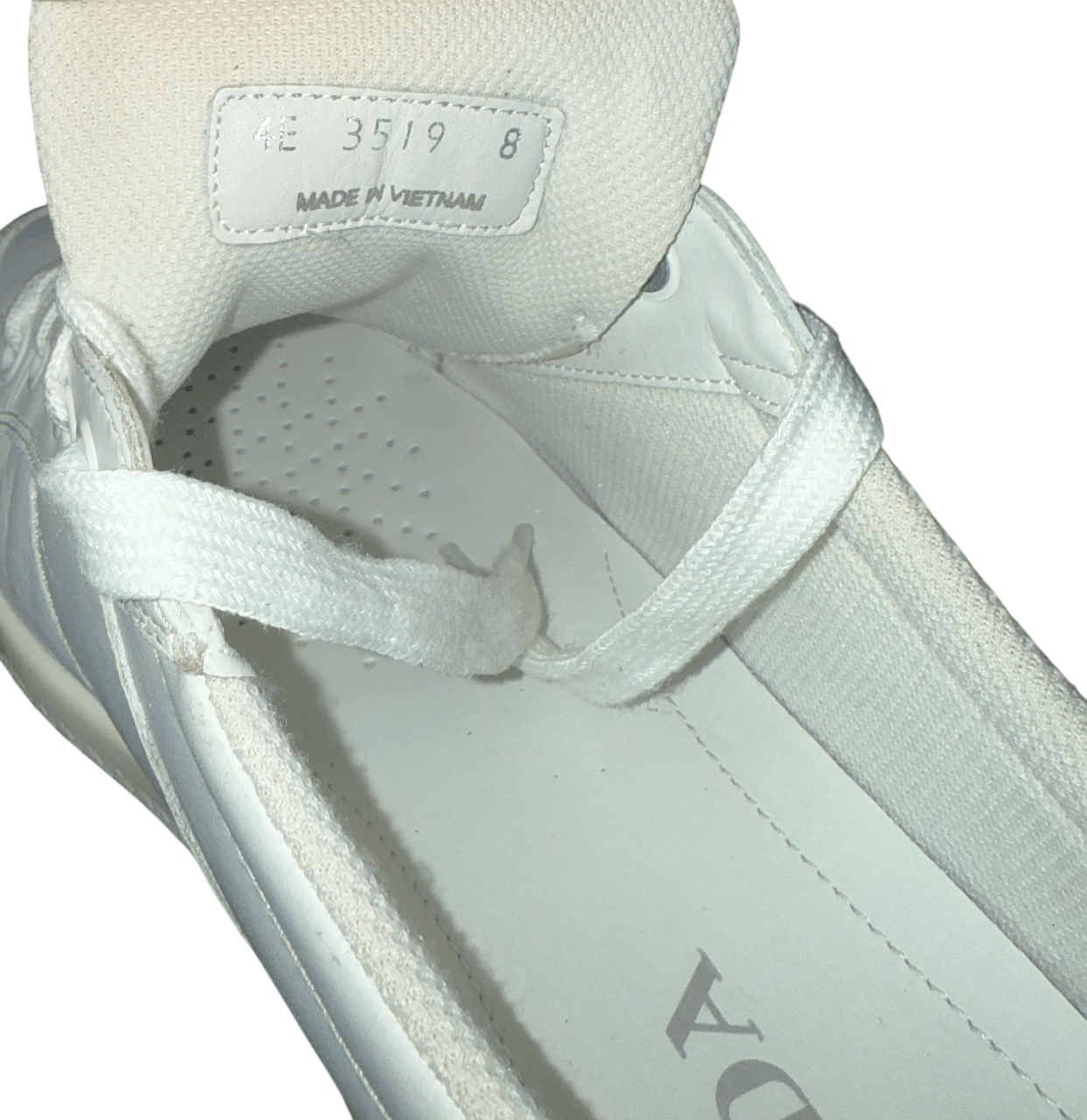 Prada Prada Milano White Leather Sneakers Size 8 Size US 9 / EU 42 - 16 Thumbnail