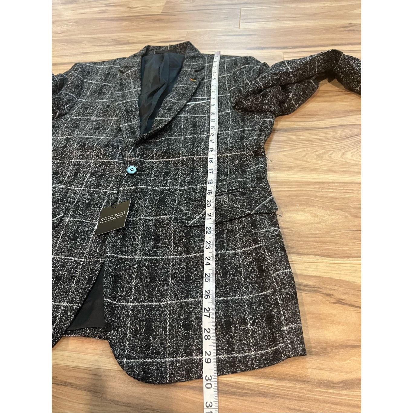 Other Proper Pair NWT mens long sleeve Blazer Sport Coat Charcoal Size 48R - 6 Thumbnail