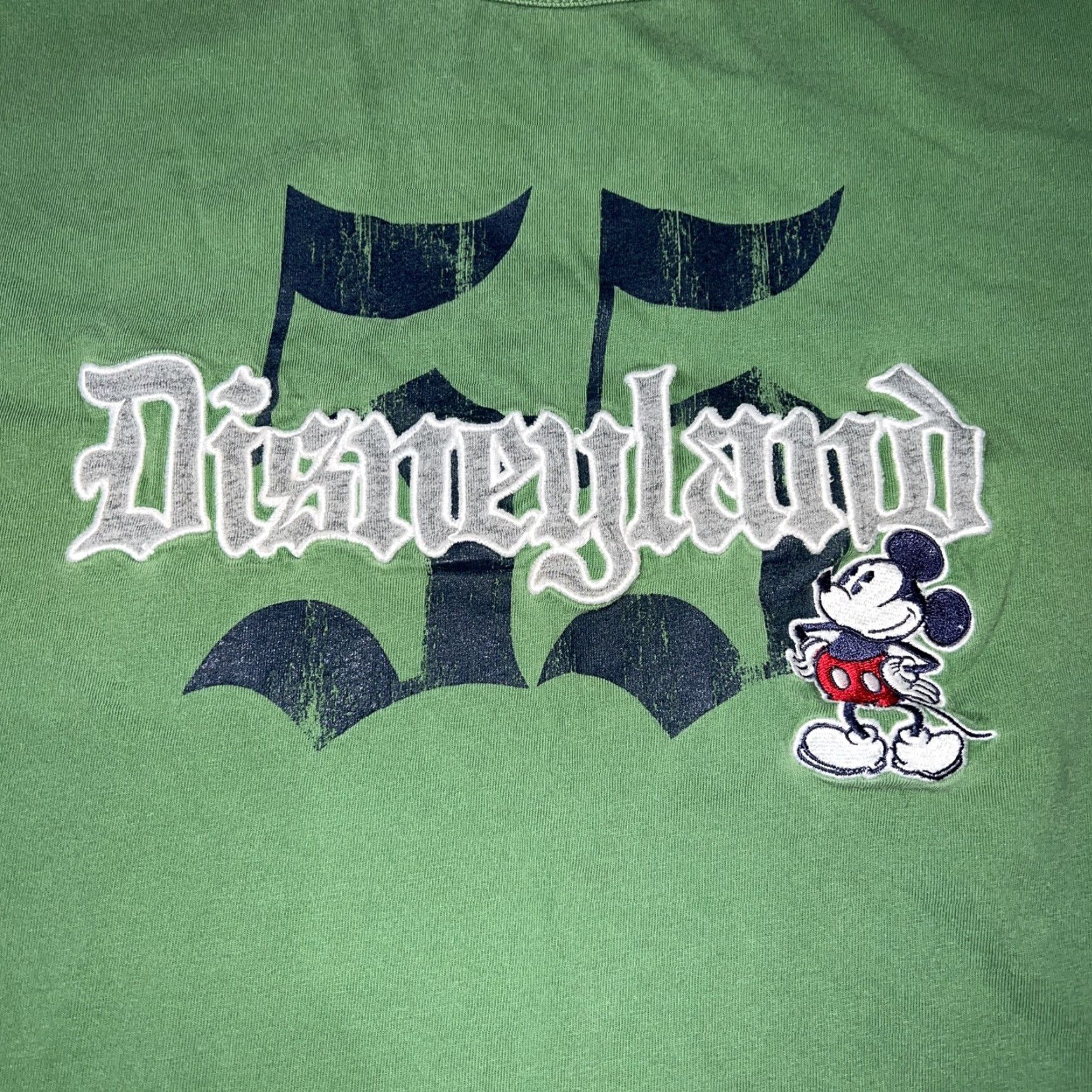 Disney Disney Land Green Embroidered T-Shirt Men 2XL Size US XXL / EU 58 / 5 - 2 Thumbnail