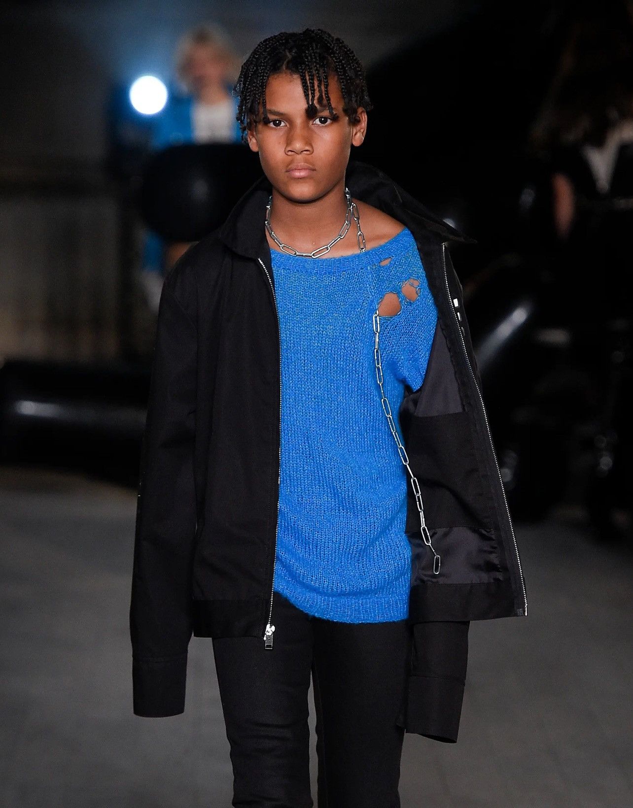 Enfants Riches Deprimes 2017 Alpaca Distressed Knit CAMPAIGN/RUNWAY GRAIL Size US XL / EU 56 / 4 - 12 Thumbnail