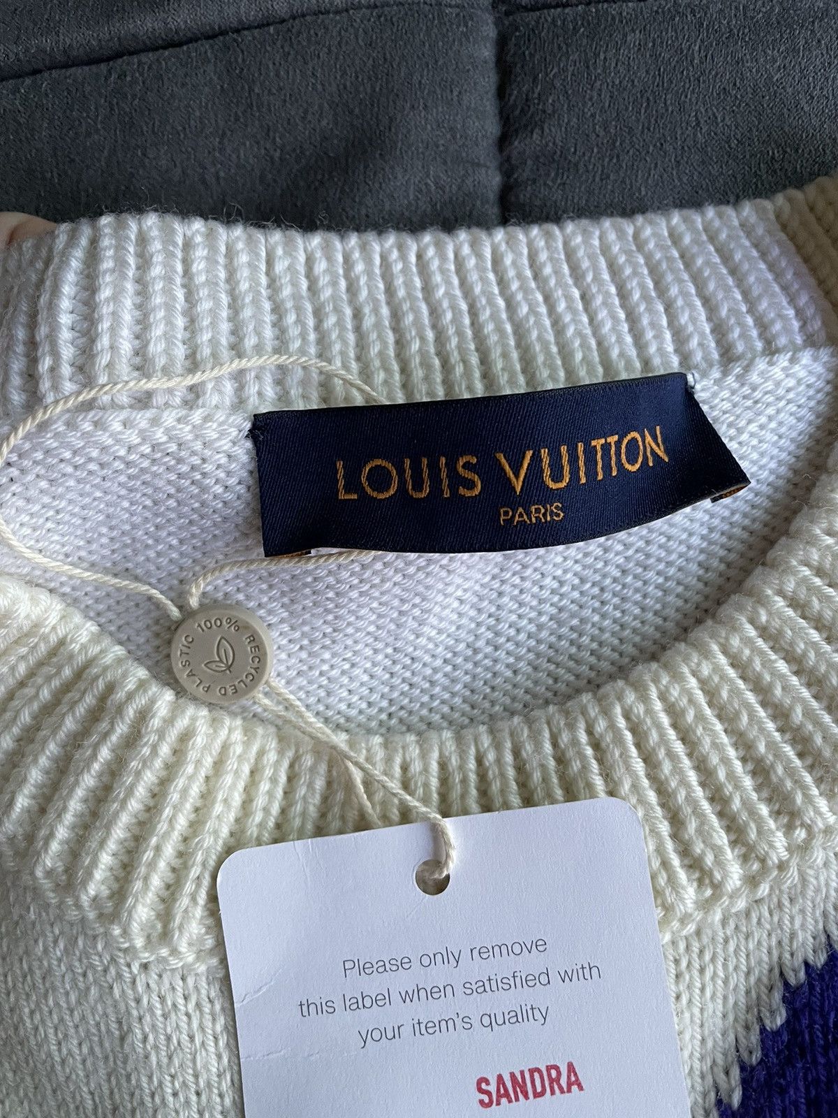 Louis Vuitton Louis Vuitton Multicolor Flower Monogram Wool Sweater Size US L / EU 52-54 / 3 - 6 Thumbnail