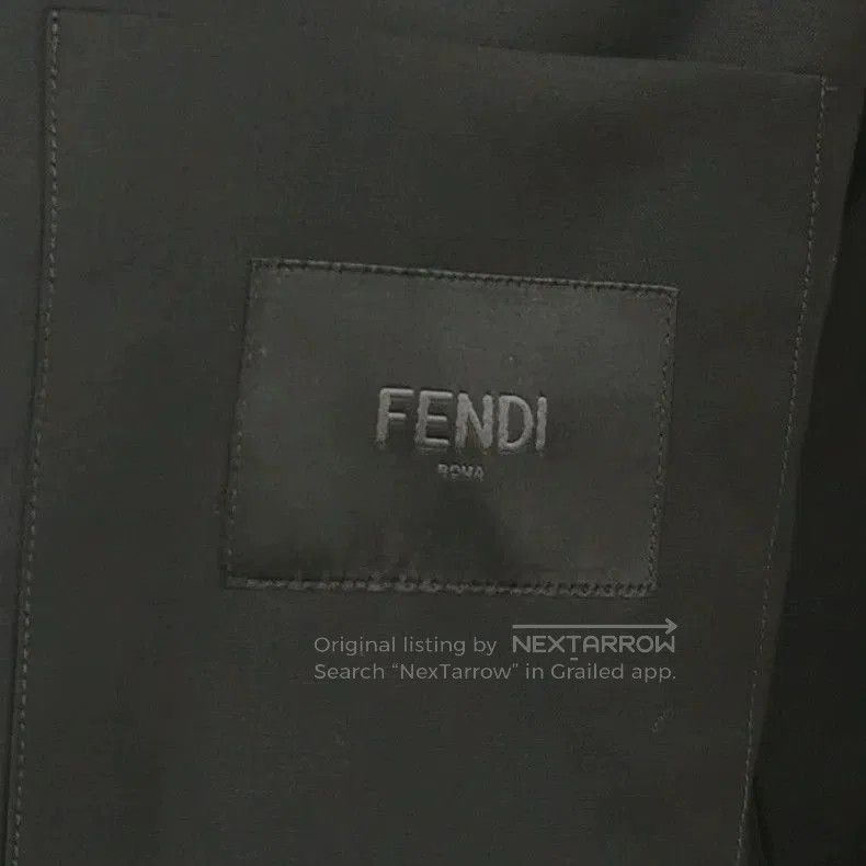 Fendi Fendi Wool Blend Solid Collared Shirt. Size US XL / EU 56 / 4 - 3 Thumbnail