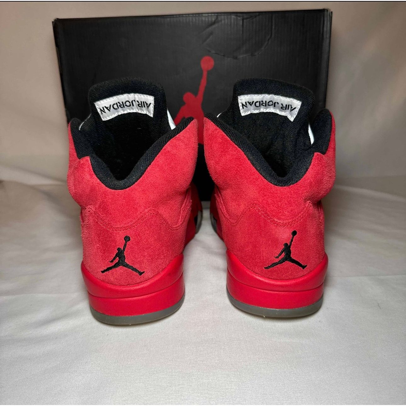 Jordan Brand × Nike Size 7.5 - Nike Air Jordan 5 Retro Red Suede Men's Shoes Size US 7.5 / EU 40-41 - 5 Thumbnail