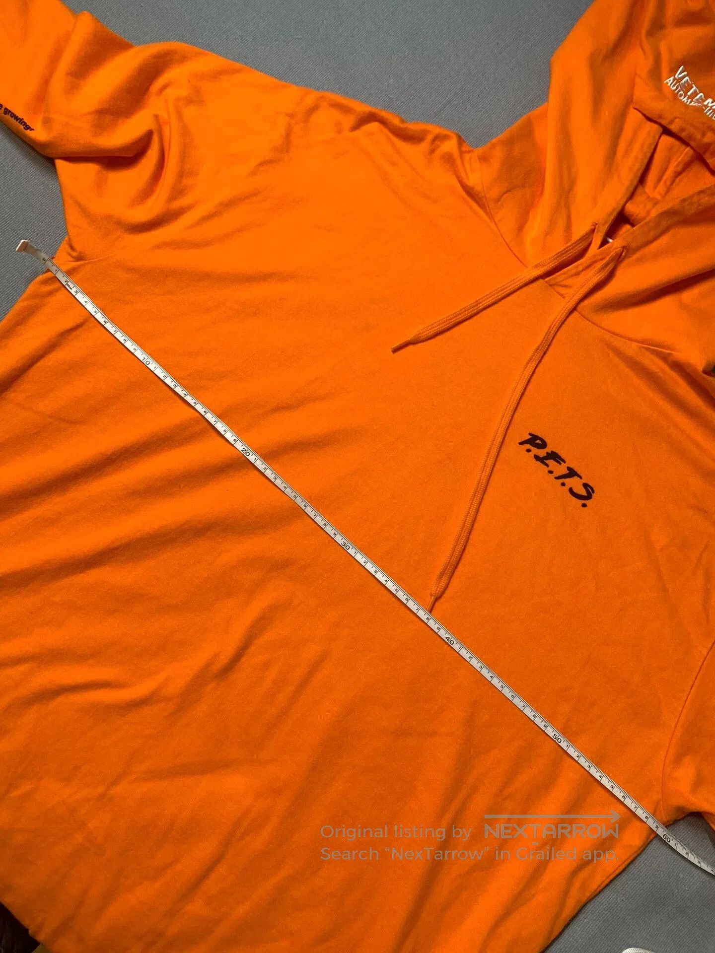 Vetements Vetements P.E.T.S 18SS Orange Hoodie. Size US XS / EU 42 / 0 - 8 Thumbnail
