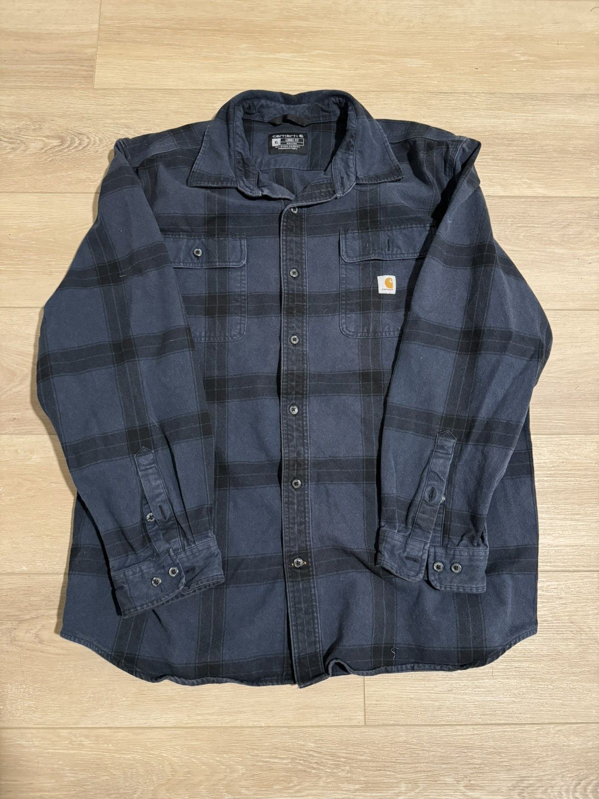 Carhartt × Vintage Carhartt Heavyweight Flannel Long Sleeve Size US XL / EU 56 / 4 - 1 Preview