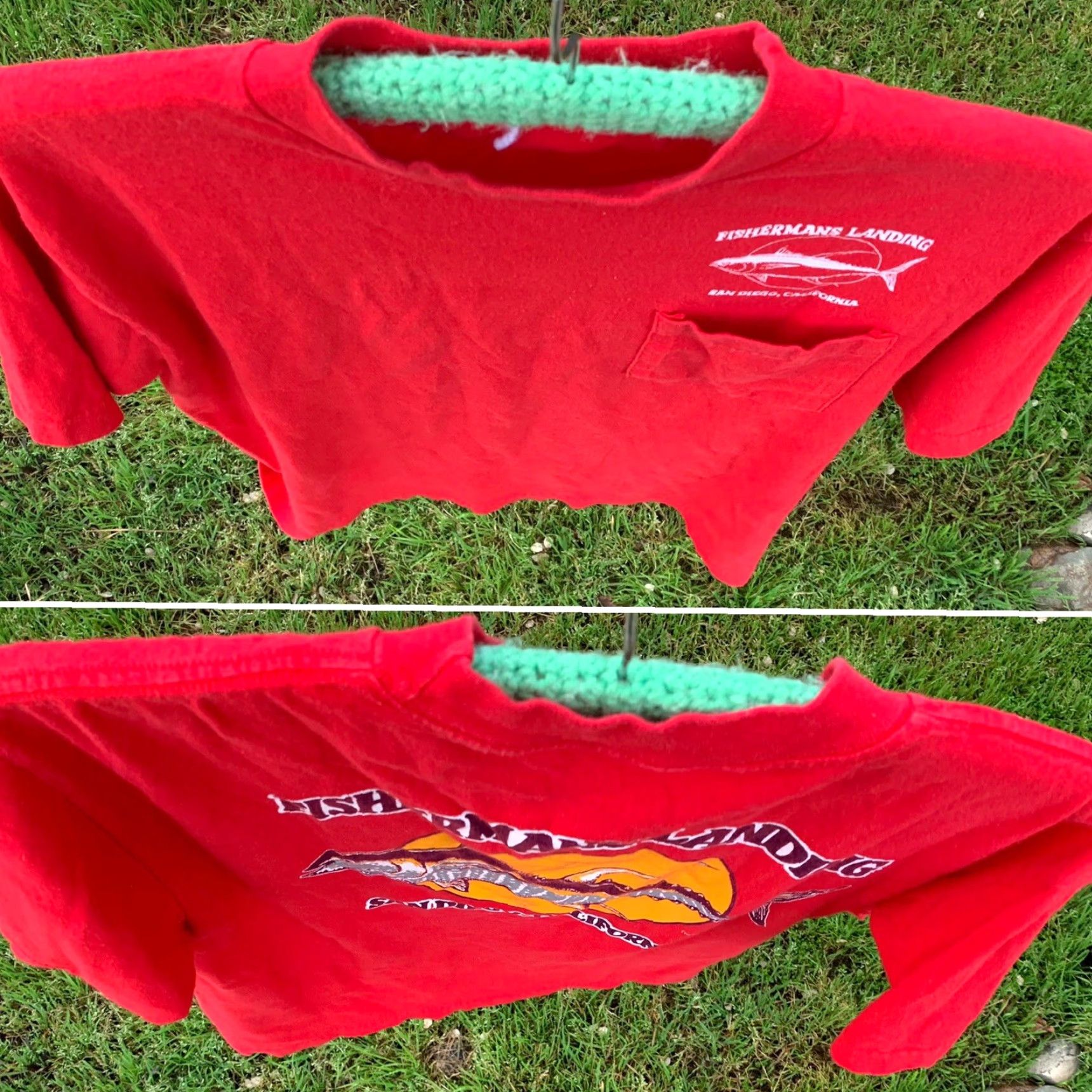 Vintage VINTAGE Fishermans Landing San Diego California pocket tee graphic t shirt worn Size M Size US M / EU 48-50 / 2 - 6 Thumbnail
