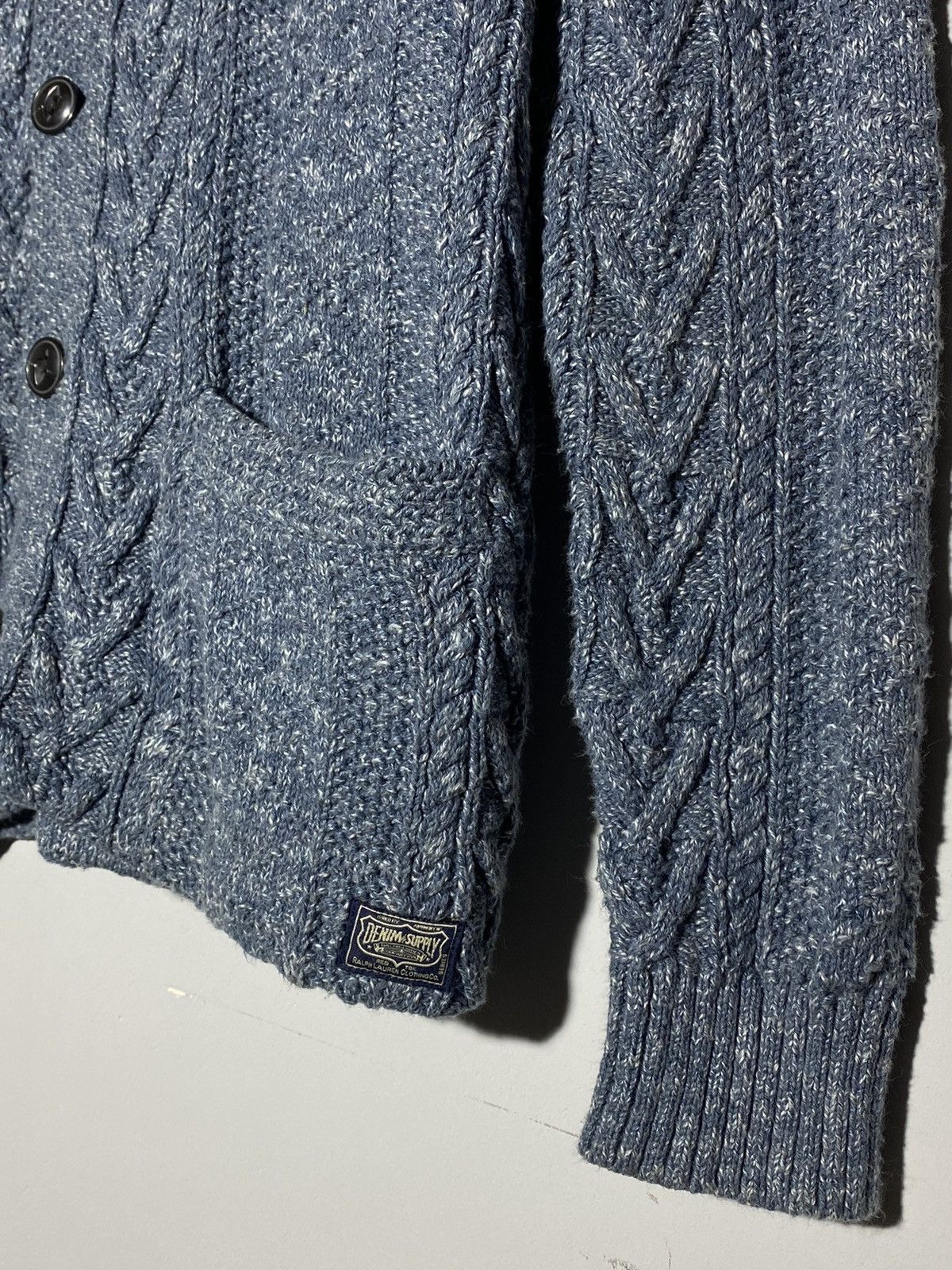 Vintage Ralph Lauren Denim & Supply Cable Knit Men’s Cardigan Size US S / EU 44-46 / 1 - 11 Thumbnail