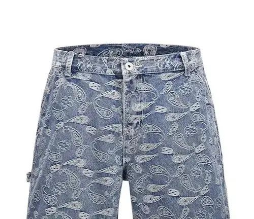 Japanese Brand 20SS Indigo Union Japan Denim Bandana Shorts Size US 32 / EU 48 - 2 Thumbnail