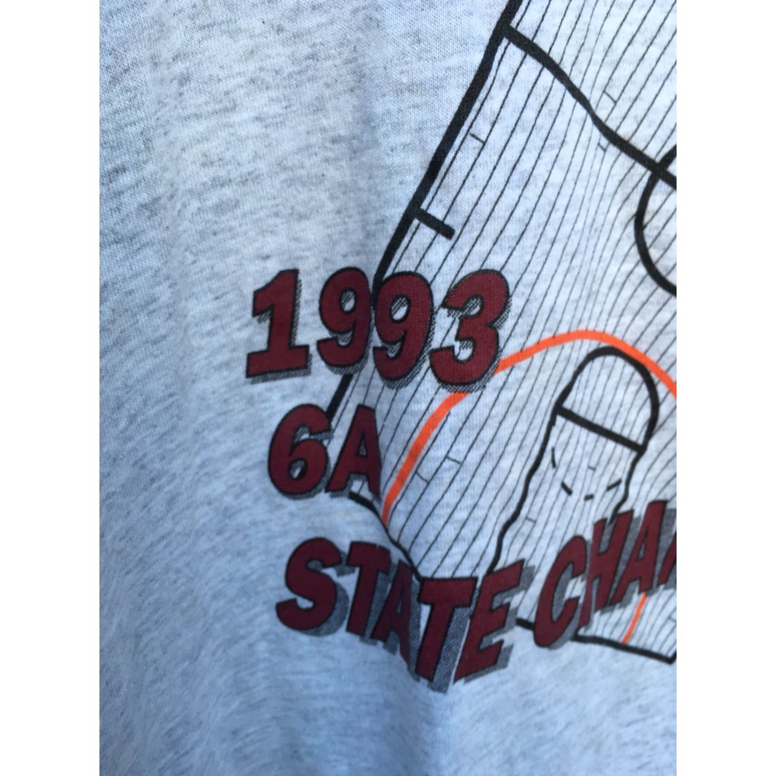 Russell Athletic VINTAGE Horizon Lady Hawks 1993 6A STATE CHAMPIONS T-Shirt XL gray USA Russell Athletic Unisex 1990s Graphic Tee Size US XL / EU 56 / 4 - 6 Thumbnail