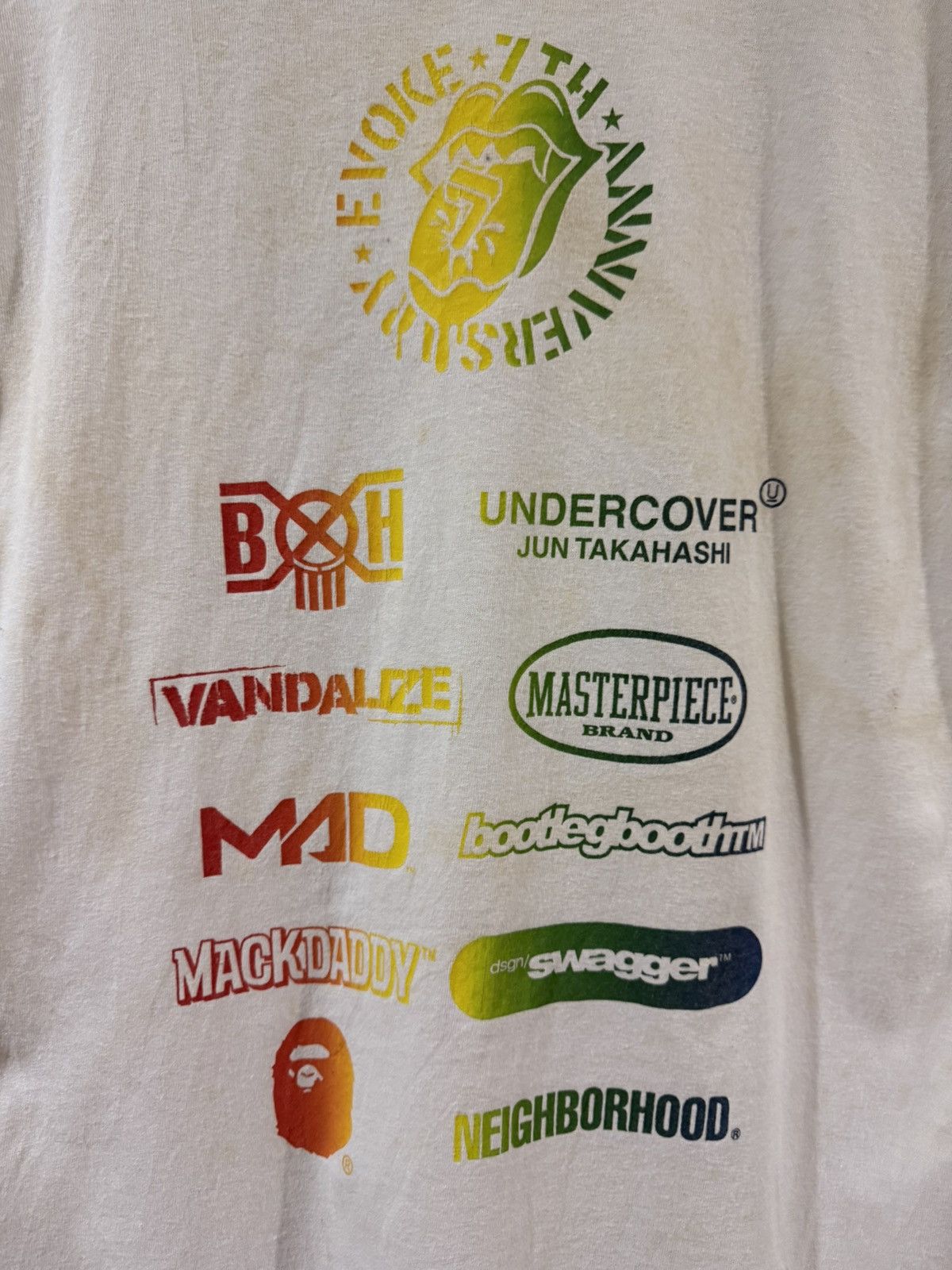 Bape × Neighborhood × Undercover Vintage Evoke 7th Anniversary X Bape X Undercover Tshirt Size US M / EU 48-50 / 2 - 4 Thumbnail
