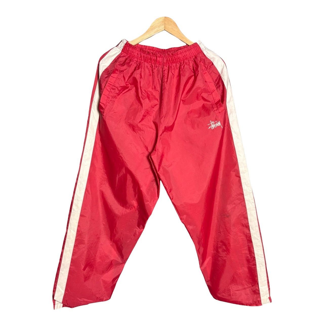 Stussy Vintage 90s Stussy Logo Sweatpants Baggy Track Pants Size US 32 / EU 48 - 1 Thumbnail