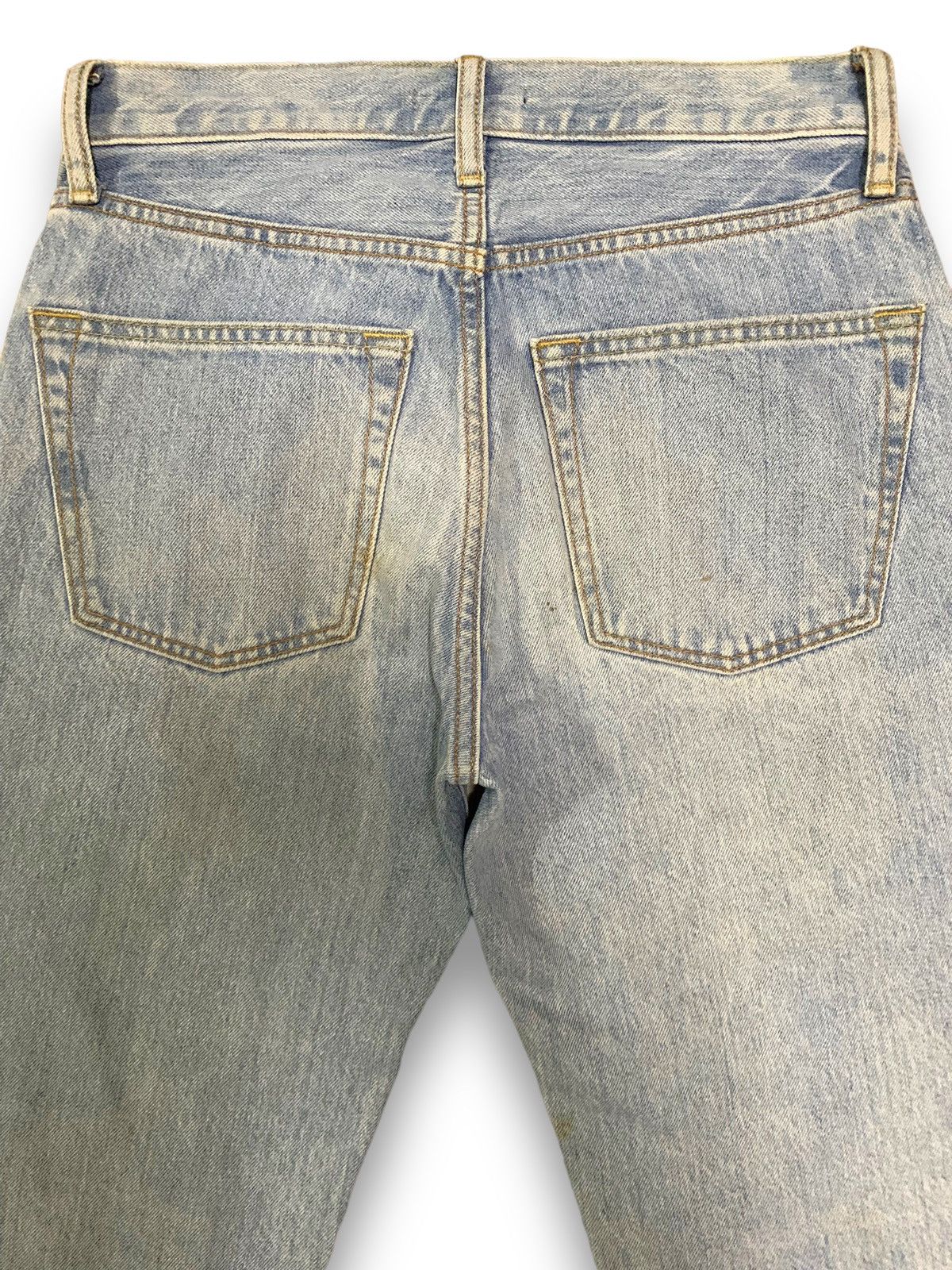 Uniqlo Vintage Y2K Uniqlo Mud Wash Straight Fit Distressed Jeans Size US 29 - 13 Thumbnail
