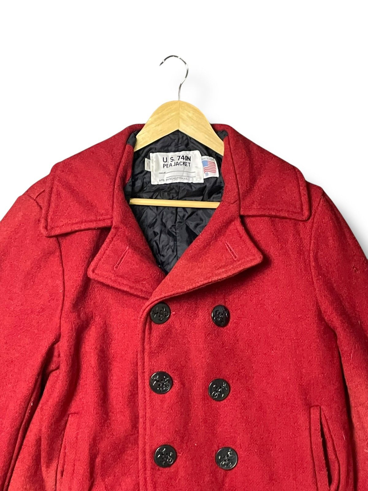 Schott × Vintage Vintage Schott U.S. 740N Pea Jacket (47) Size US S / EU 44-46 / 1 - 5 Thumbnail