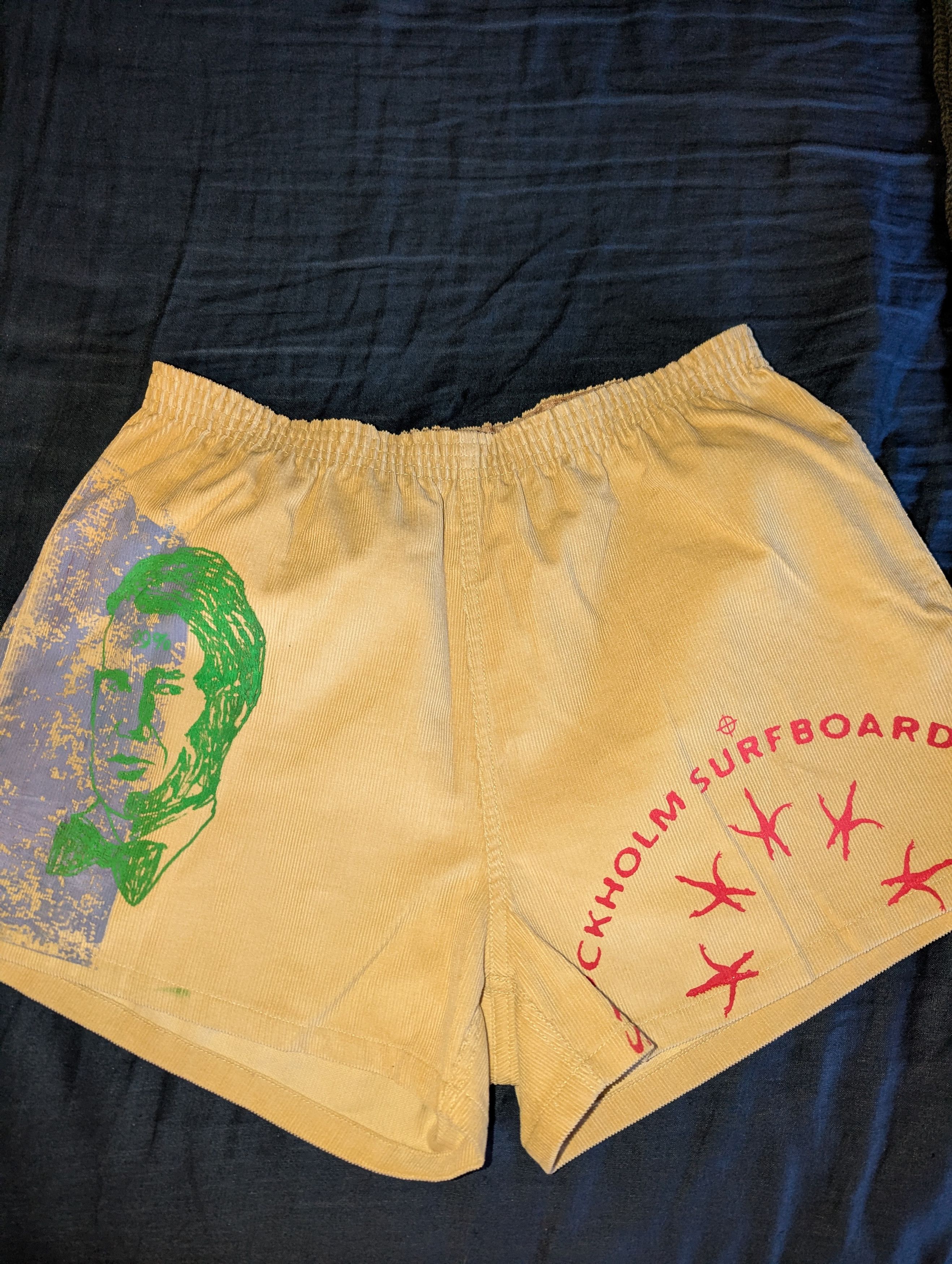 Stockholm Surfboard Club Stockholm Surfboard Club Cord Shorts Size US 34 / EU 50 - 2 Thumbnail