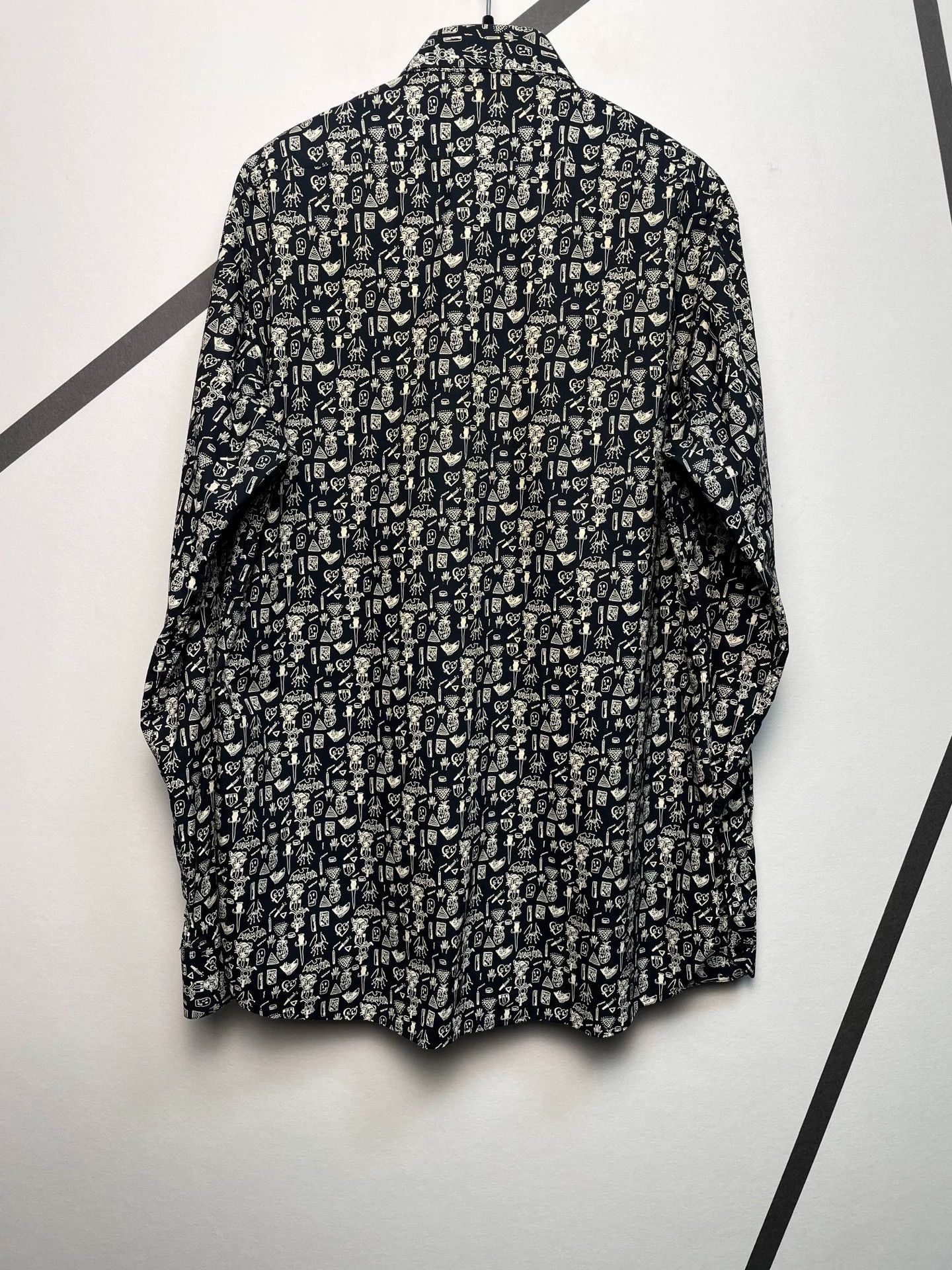 Saint Laurent Paris Saint Laurent SLP Fall/Winter 2014 all-over print shirt Size US L / EU 52-54 / 3 - 2 Thumbnail
