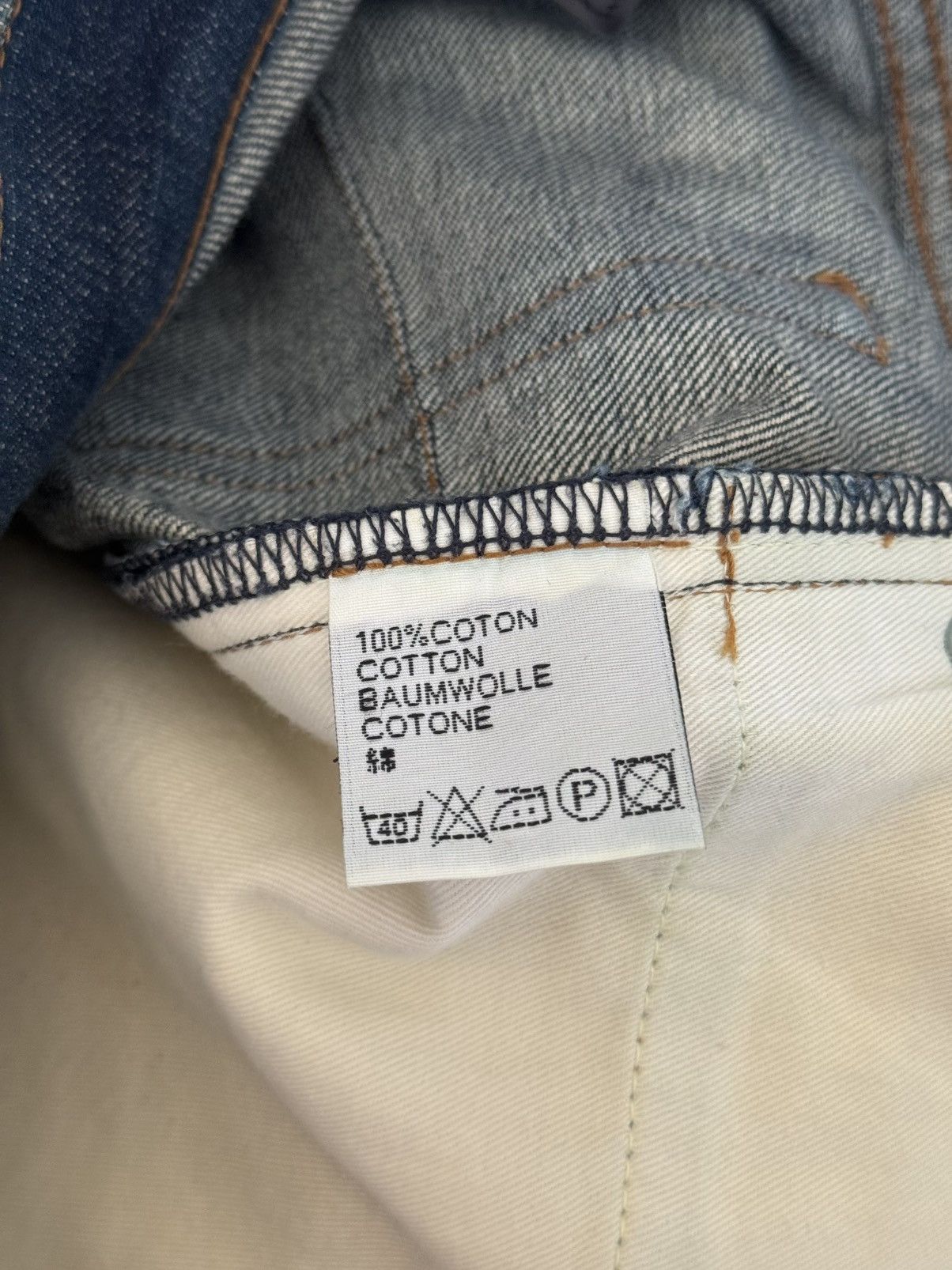 Dior DIOR HOMME HEDI SLIMANE WASHED RAW INDYGO NAVY DENIM JEANS Size US 29 - 13 Thumbnail