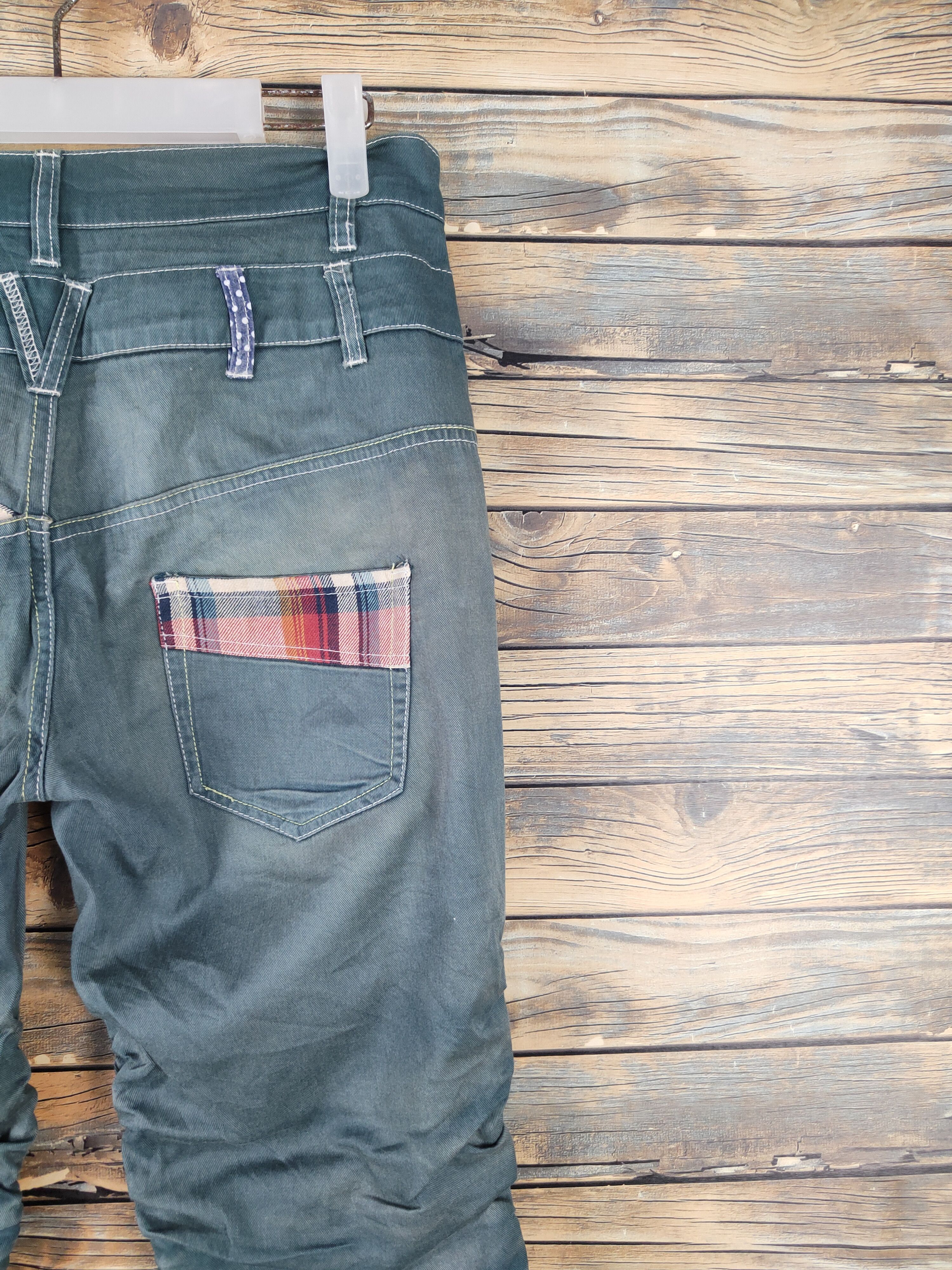 Japanese Brand Japan double waist Faded Multipocket Casual Pants #W1784 Size US 29 - 12 Thumbnail