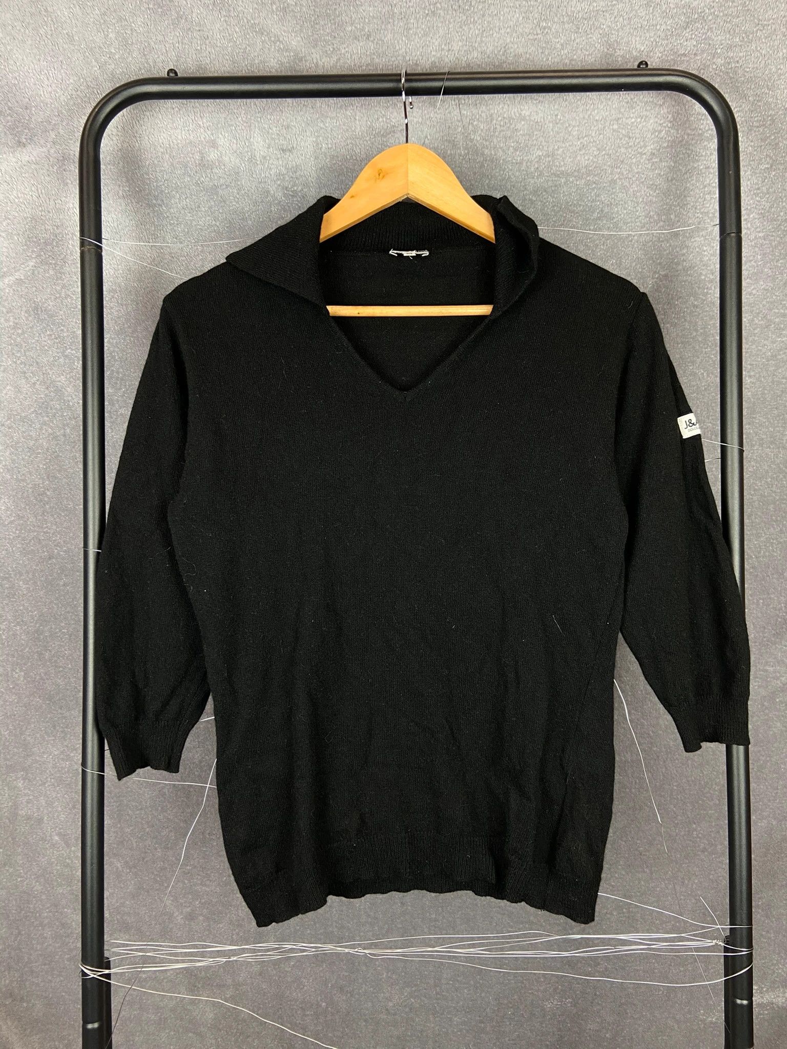 Dolce & Gabbana Sweater Dolce & Gabbana black knit high end slim fit Size M / US 6-8 / IT 42-44 - 1 Thumbnail