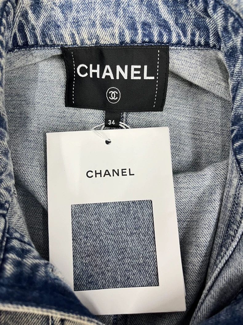 Chanel Chanel Make an old ruffled denim jacket Size XXS / US 00 / IT 34 - 4 Thumbnail