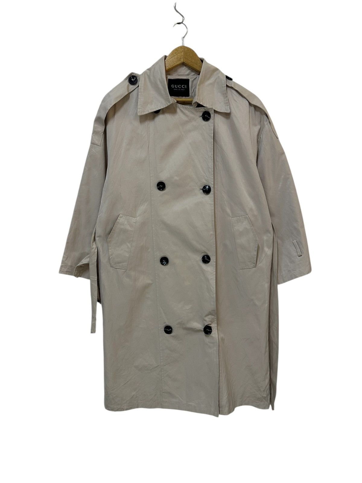 Gucci Gucci Double Breast Trench Coat Size US M / EU 48-50 / 2 - 2 Thumbnail