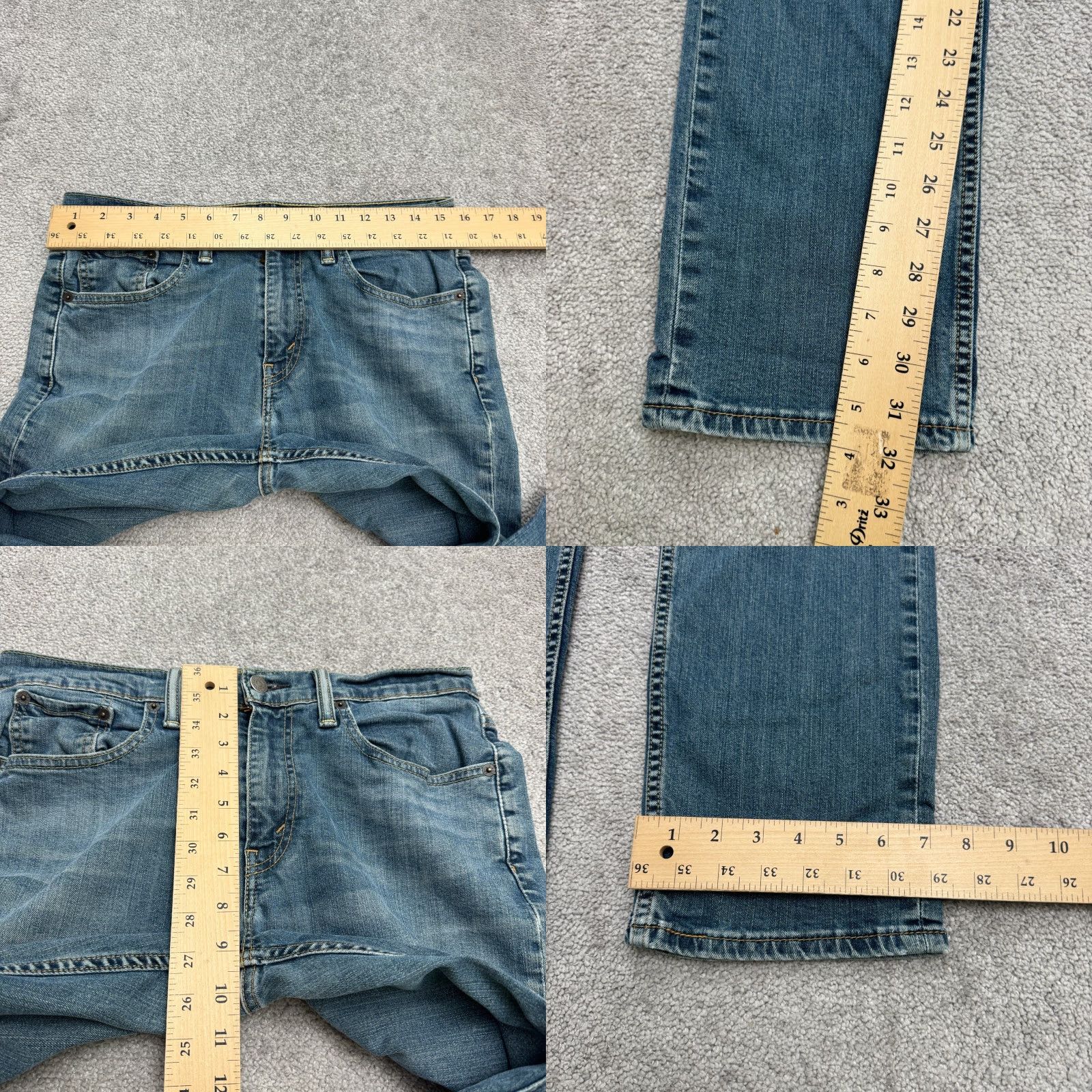 Levi's Levi's 514 Jeans Straight Leg Denim Mens 34x32 Blue Medium Wash Cotton Casual Size US 34 / EU 50 - 9 Thumbnail