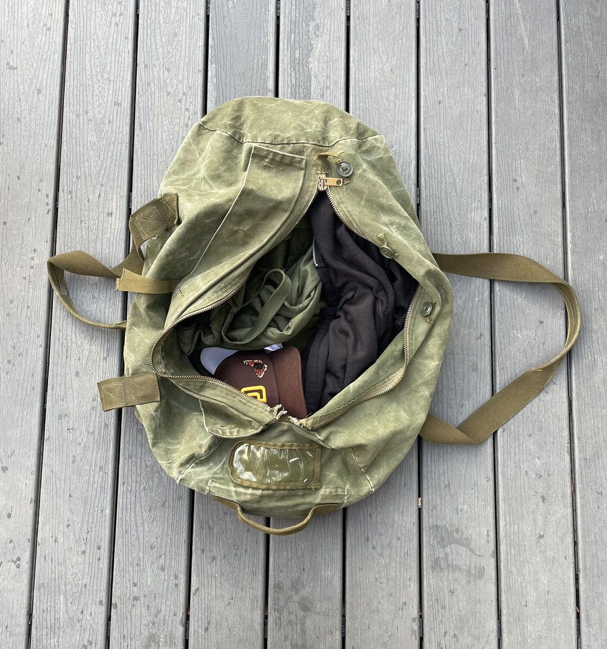 Other 1970s Military Vintage Duffle Bag Size ONE SIZE - 5 Thumbnail