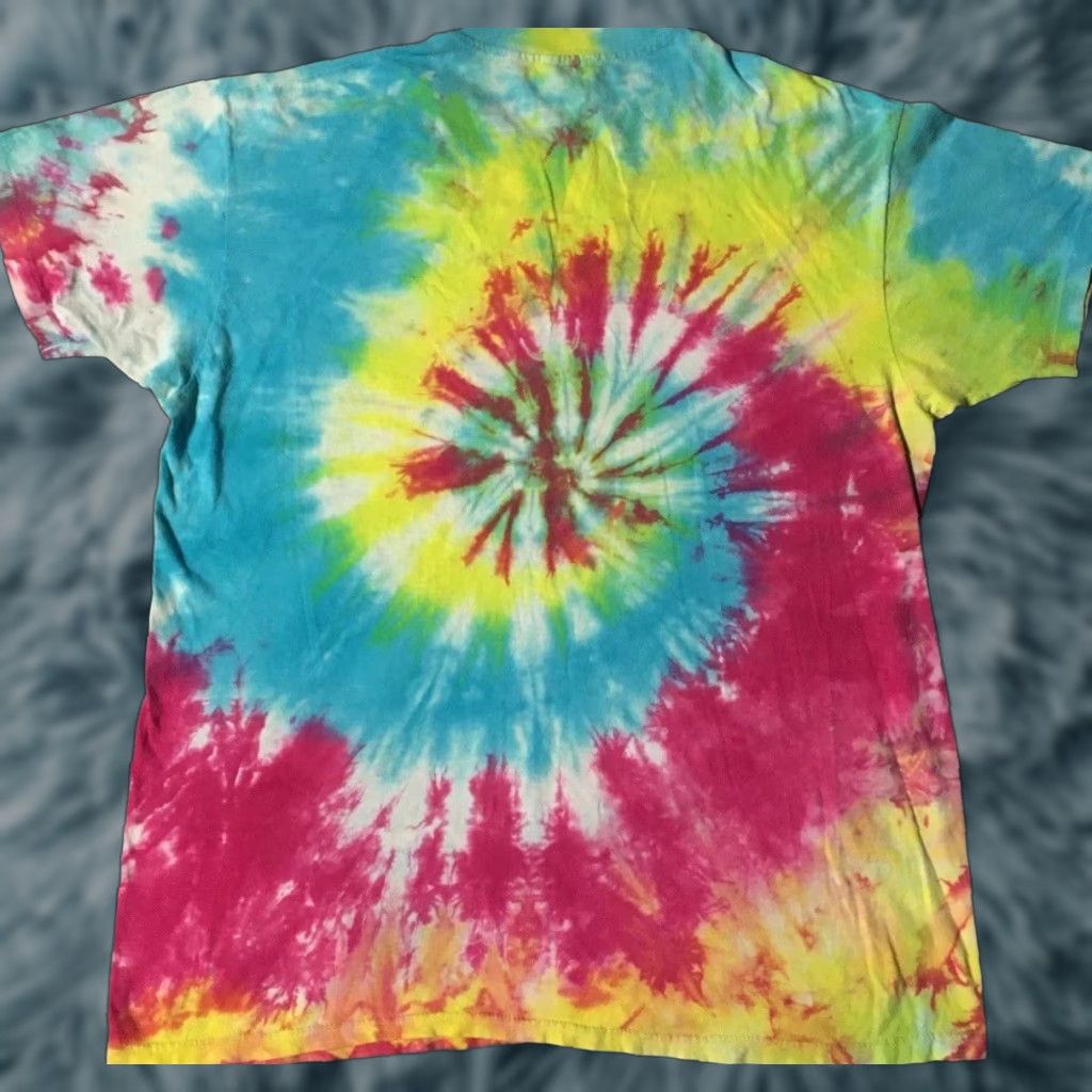 Hanes VINTAGE Hanes Faded Tie Dye Shirt XL USA Hippie Grunge 90s All Over Print T-Shirt Men Hipster Graphic Tee Size US XL / EU 56 / 4 - 1 Thumbnail