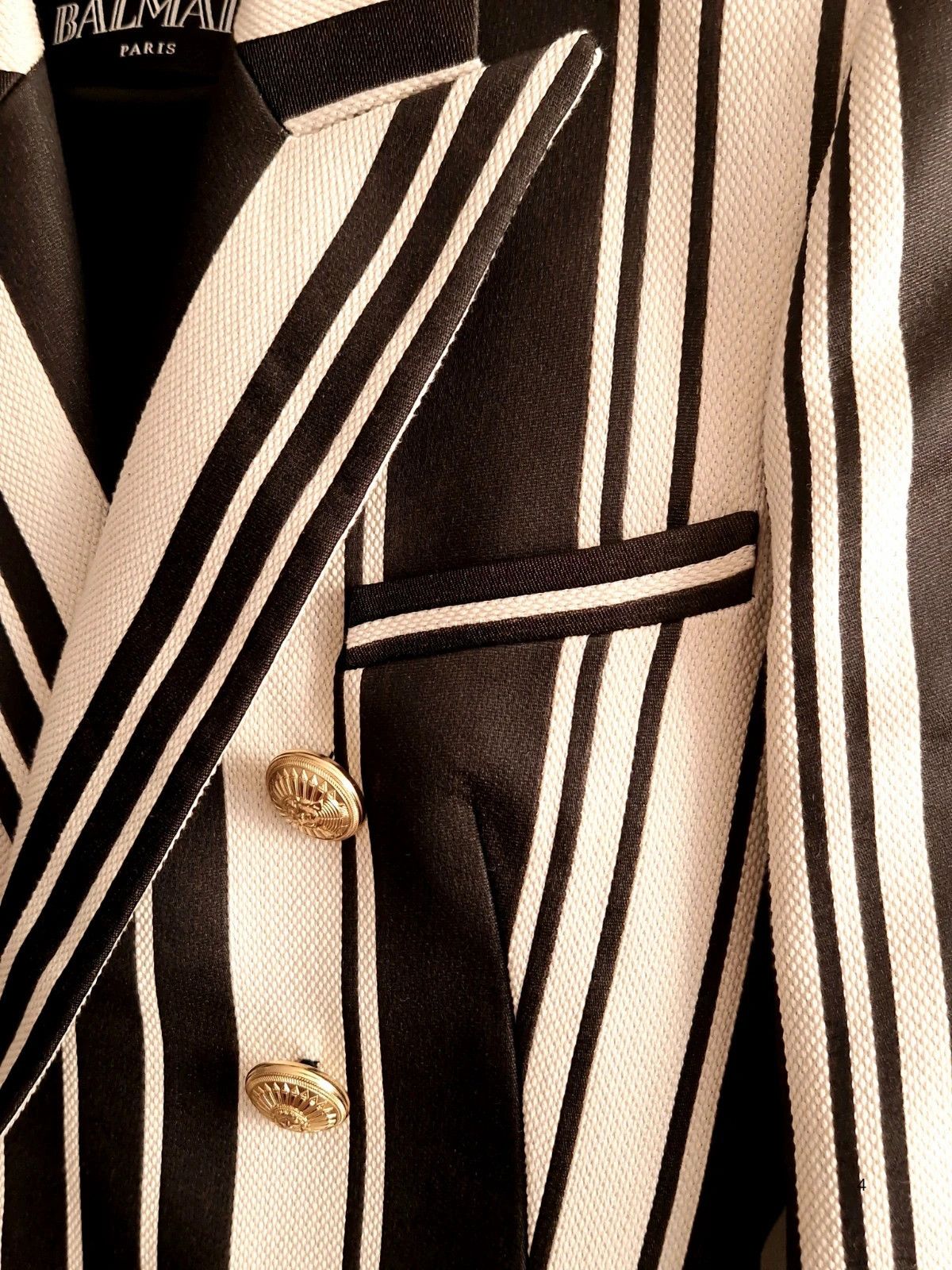 Balmain Balmain Striped Blazer Jacket Size M / US 6-8 / IT 42-44 - 9 Thumbnail