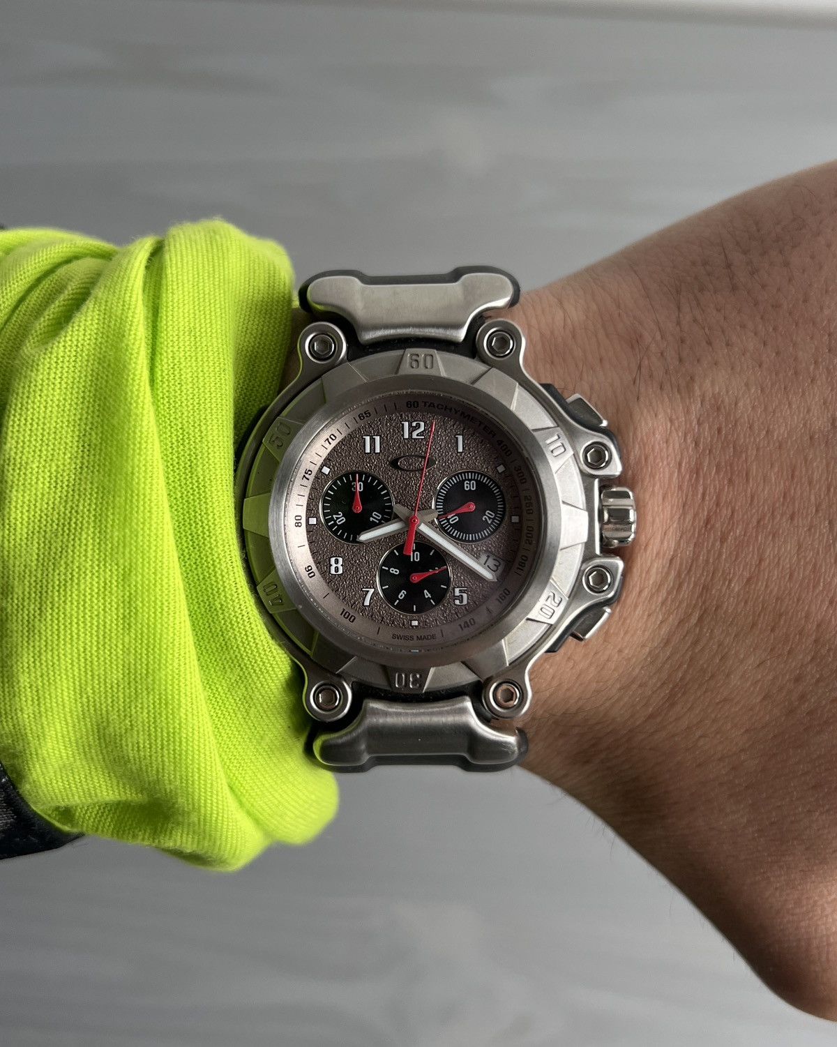 Oakley Oakley Crankcase Large 3-Hand Stainless Steel Carbon Watch Size ONE SIZE - 8 Thumbnail