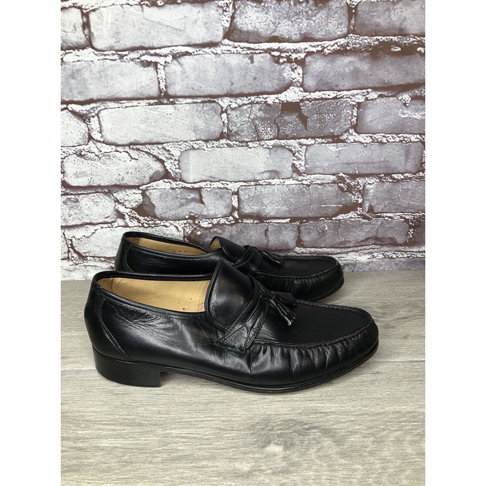 Nunn Bush Nunn Bush Black Leather Slip On Tassel Loafers Dress Shoes M Size US 10 / EU 43 - 3 Thumbnail
