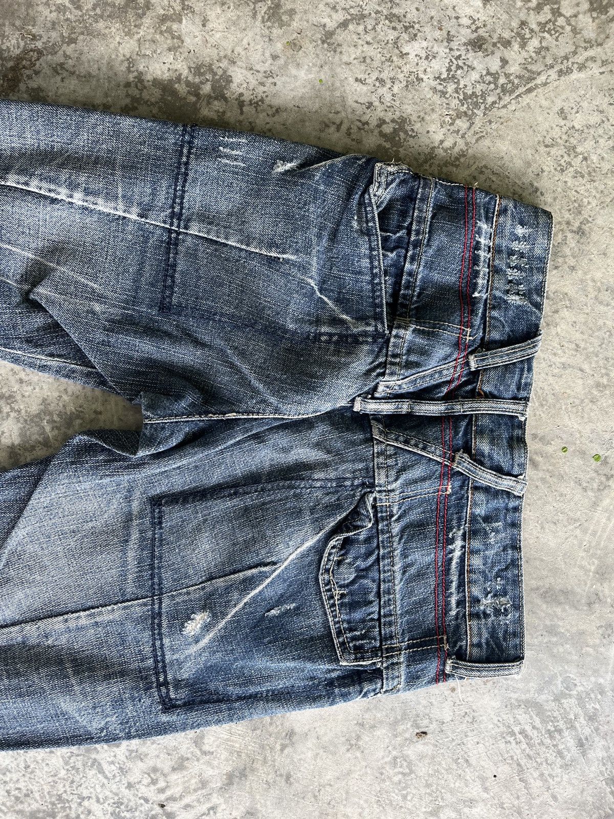 If Six Was Nine × Japanese Brand × Vintage Crazy Pocket Design Denim Size US 30 / EU 46 - 15 Thumbnail