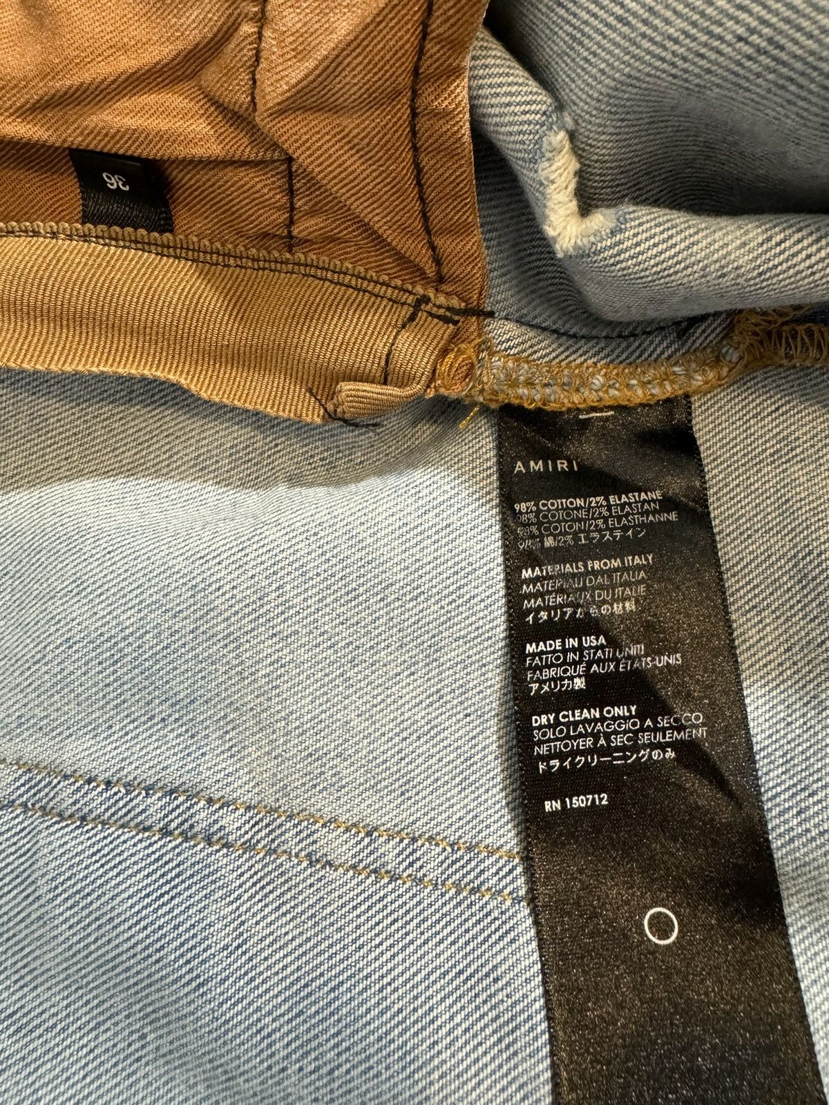 Amiri EUC Amiri Distressed Denim Skinny Jeans Size US 36 / EU 52 - 23 Thumbnail