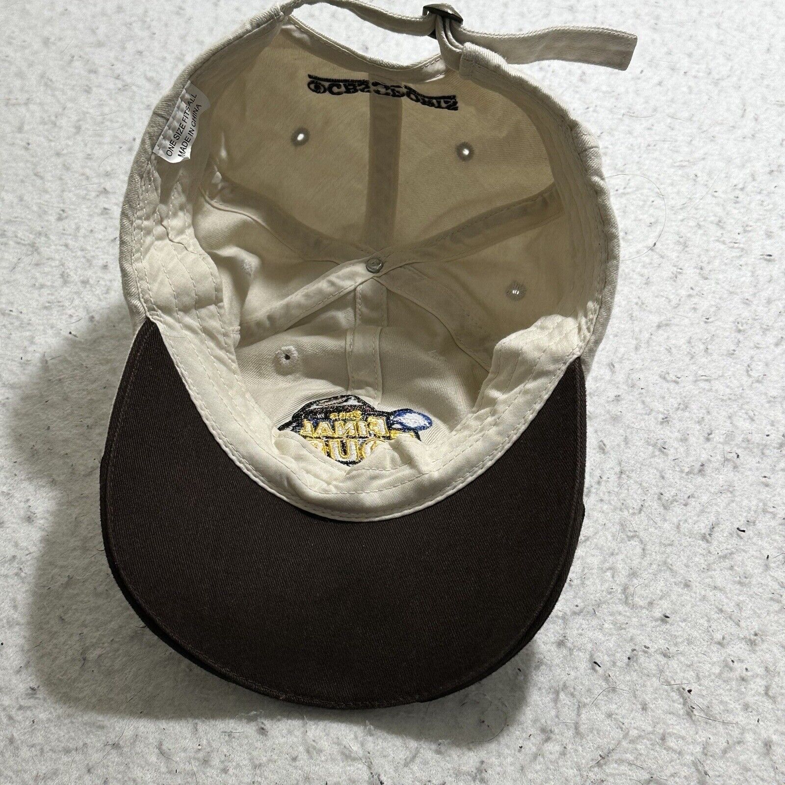 NCAA NCAA 2008 Final Four Beige Embroidered Baseball Hat Cap Y2K Size ONE SIZE - 8 Thumbnail