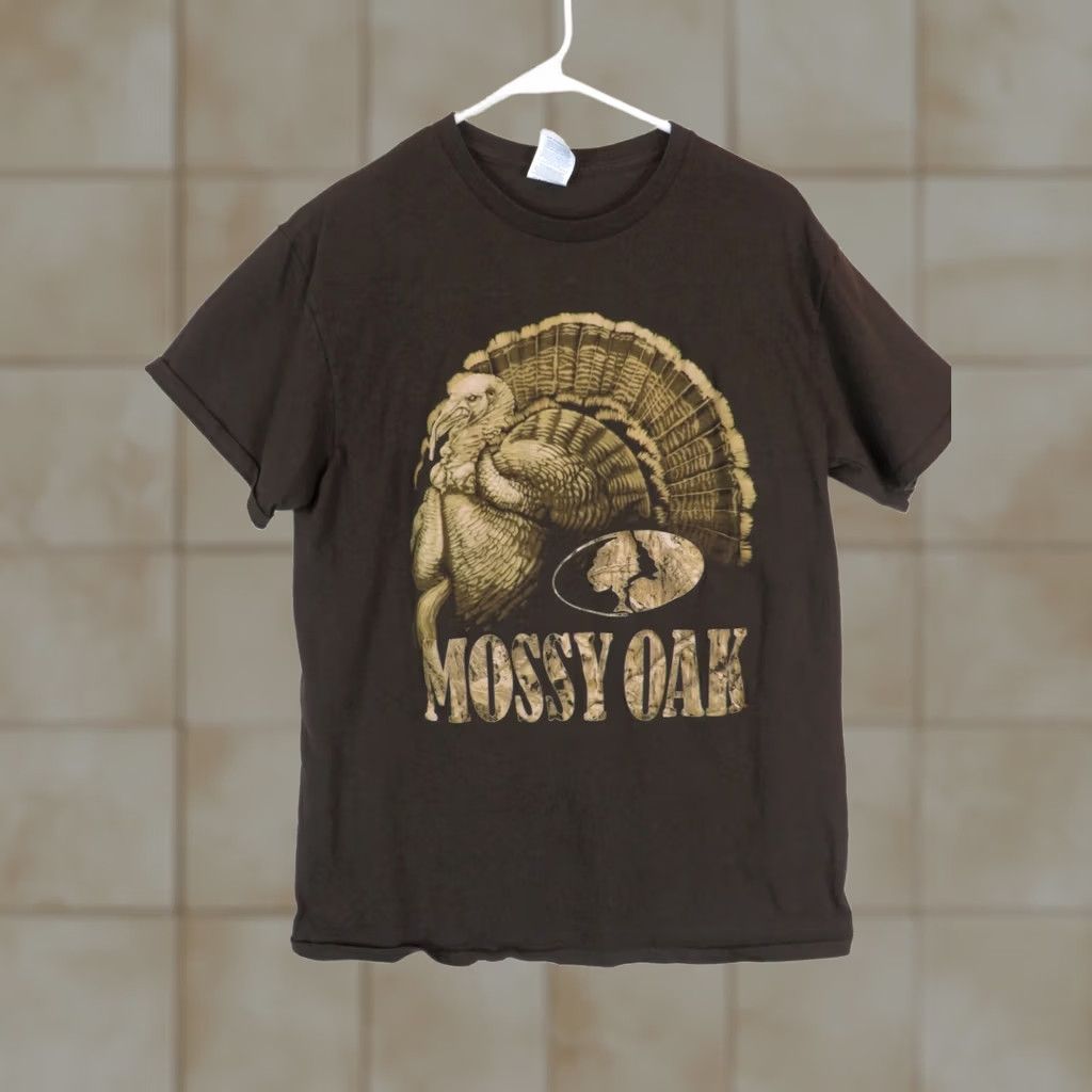 Delta VINTAGE Mossy Oak Camo Strutting Tom Turkey Gobbler T-shirt M Hunting Size US M / EU 48-50 / 2 - 1 Thumbnail