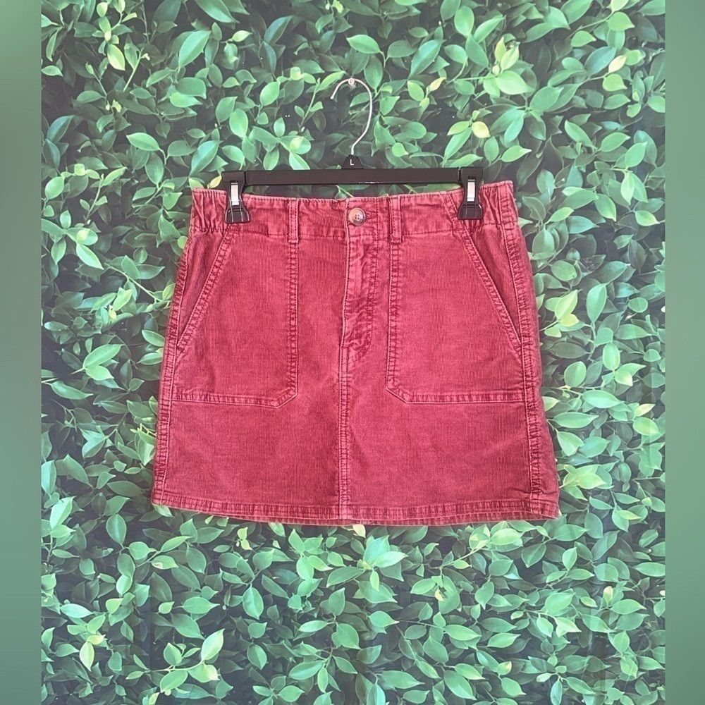 American Eagle Outfitters Red American Eagle super stretch mini skirt Size 25" / US 0 / IT 36 - 2 Thumbnail