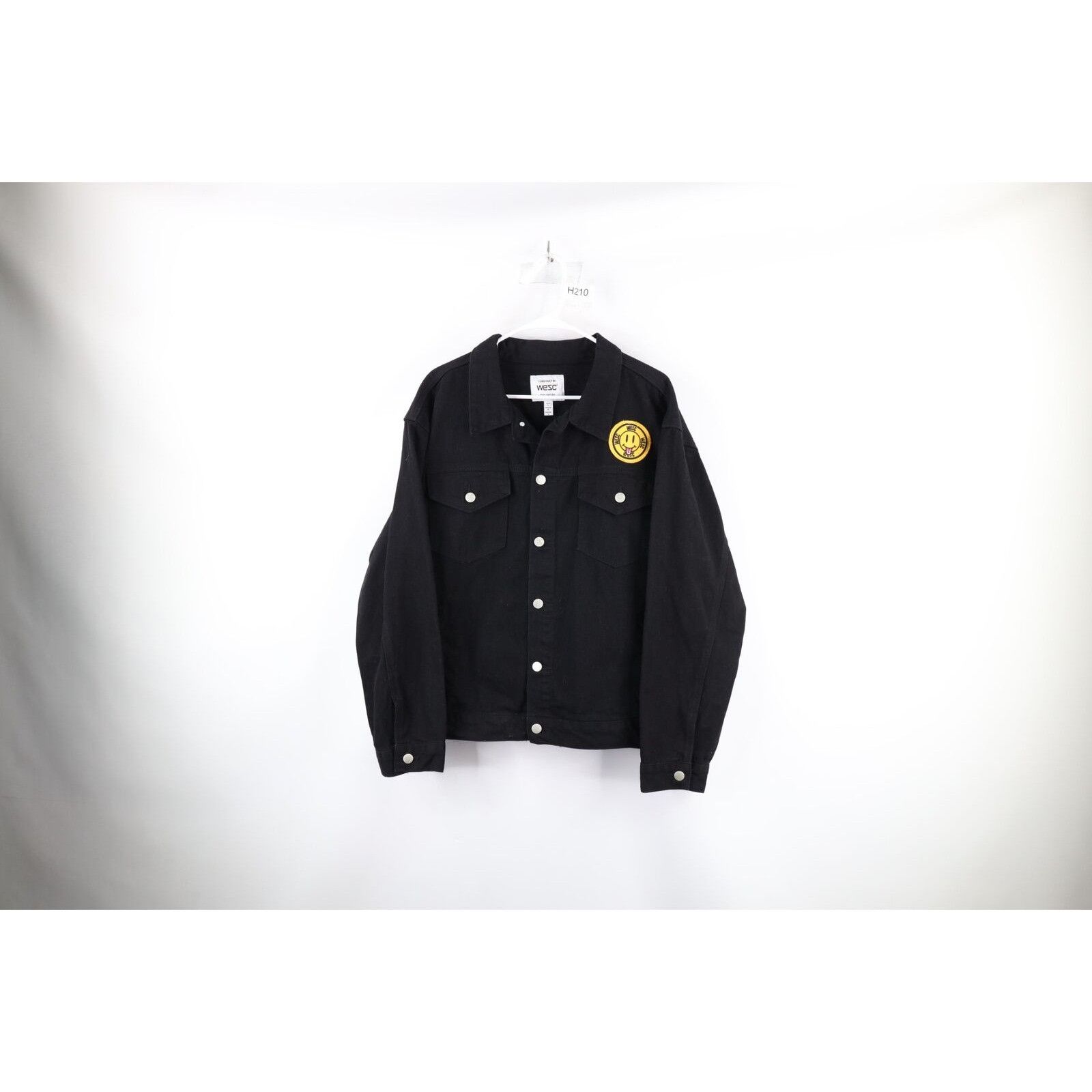 NWT Wesc Men's Nick Corduroy Shirt high quality Jacket S Black