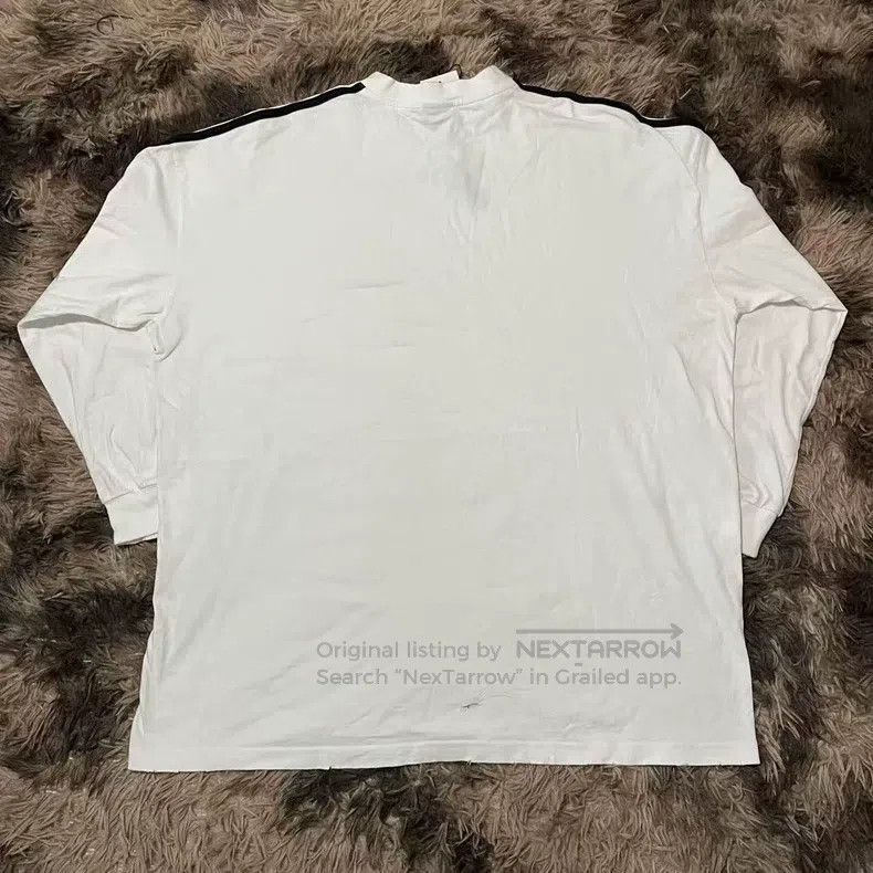 Balenciaga Balenciaga Striped Logo Printed Long Sleeve Size US M / EU 48-50 / 2 - 2 Thumbnail