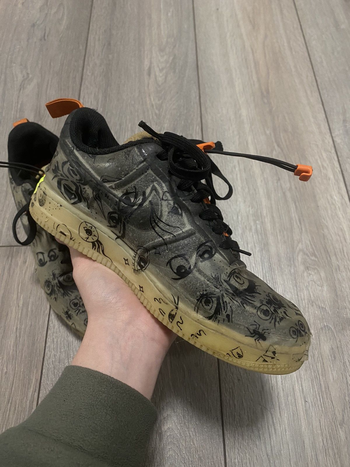 Nike Nike Air Force 1 Low Experimental Sneakers Swoosh Rare Hype Size US 5.5 / EU 38 - 4 Thumbnail