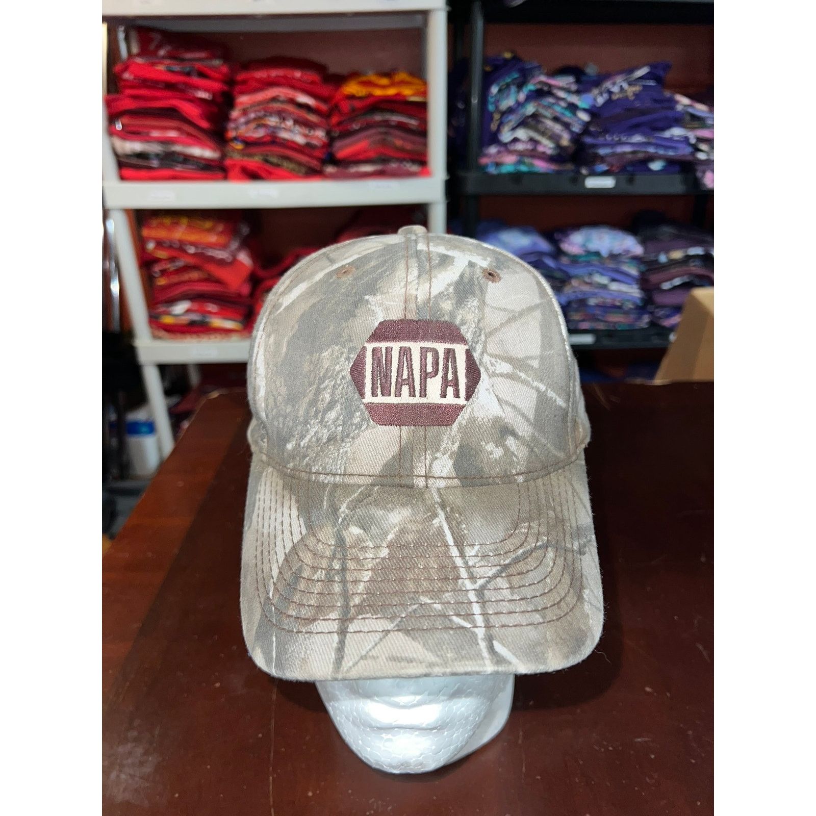 Vintage Napa Camo Hat Napa Auto Parts Racing Nascar Cap Snapback VTG Size ONE SIZE - 2 Thumbnail