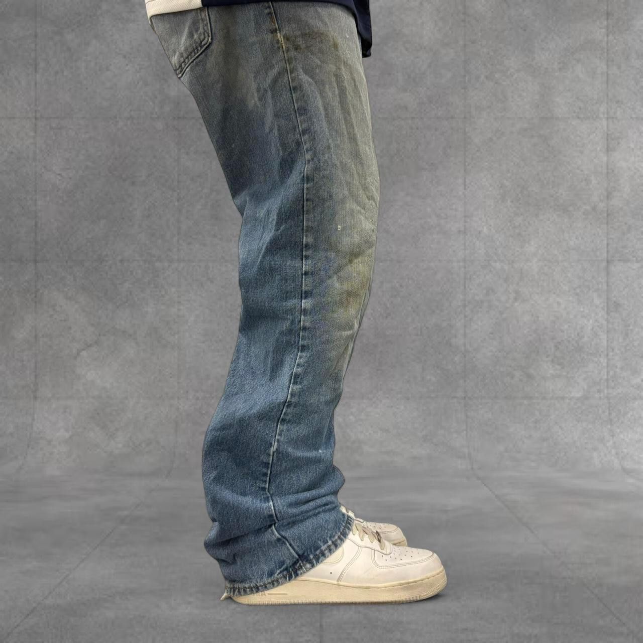 Old Navy Crazy Vintage Y2K/2000s Baggy Old Navy Skater Streetwear Medium Wash Denim Jeans! Size US 34 / EU 50 - 2 Thumbnail