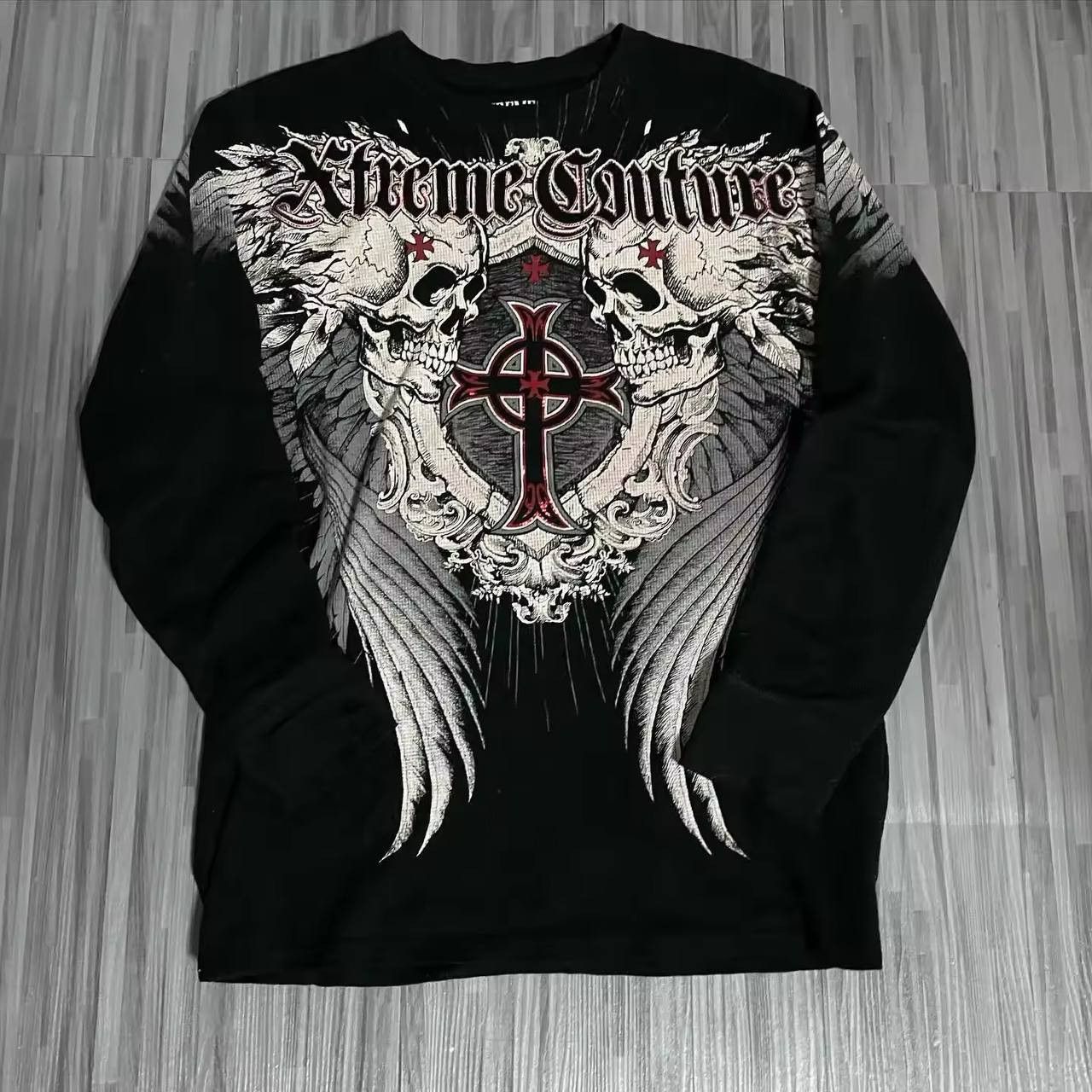 Japanese Brand × Vintage men's gothic-inspired print sweater Size US XL / EU 56 / 4 - 1 Thumbnail