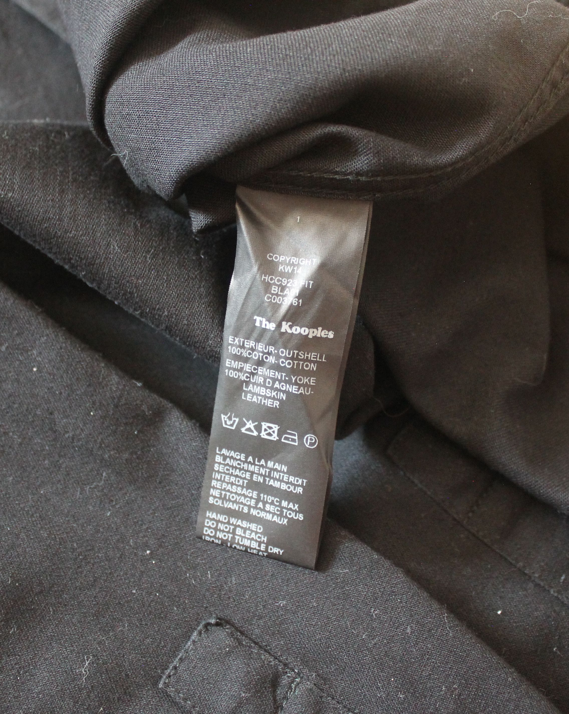 The Kooples The Kooples Black Lambskin Shirt Size US M / EU 48-50 / 2 - 9 Thumbnail