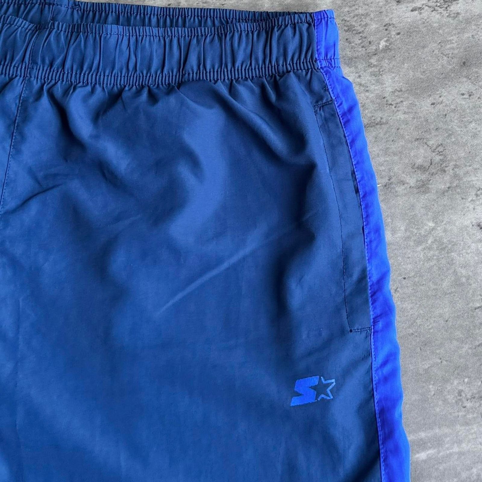 Japanese Brand × Starter × Vintage Vintage Y2K Starter Baggy Navy Blue Grunge Opium Sweatpants Size US 34 / EU 50 - 3 Thumbnail