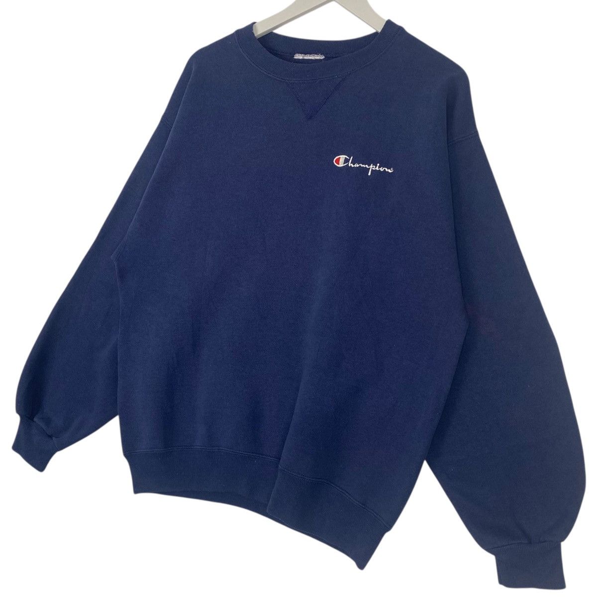 Other Vintage Champion Logo Crewneck Sweatshirt Navy Blue Size US M / EU 48-50 / 2 - 2 Thumbnail