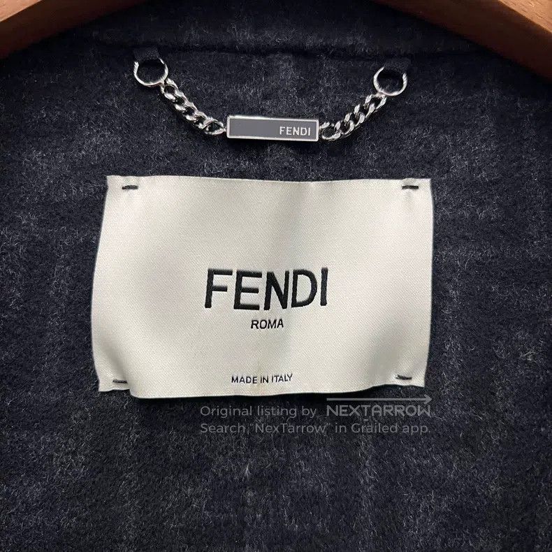 Fendi Fendi Printed Inside Wool Coat Size XS / US 0-2 / IT 36-38 - 5 Thumbnail