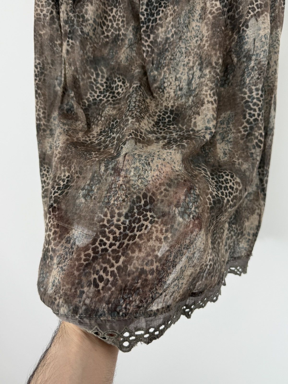 Vintage Y2K Vintage Yes!Miss Tan Cheetah Sheer Strapless Tube Top Size M / US 6-8 / IT 42-44 - 5 Thumbnail